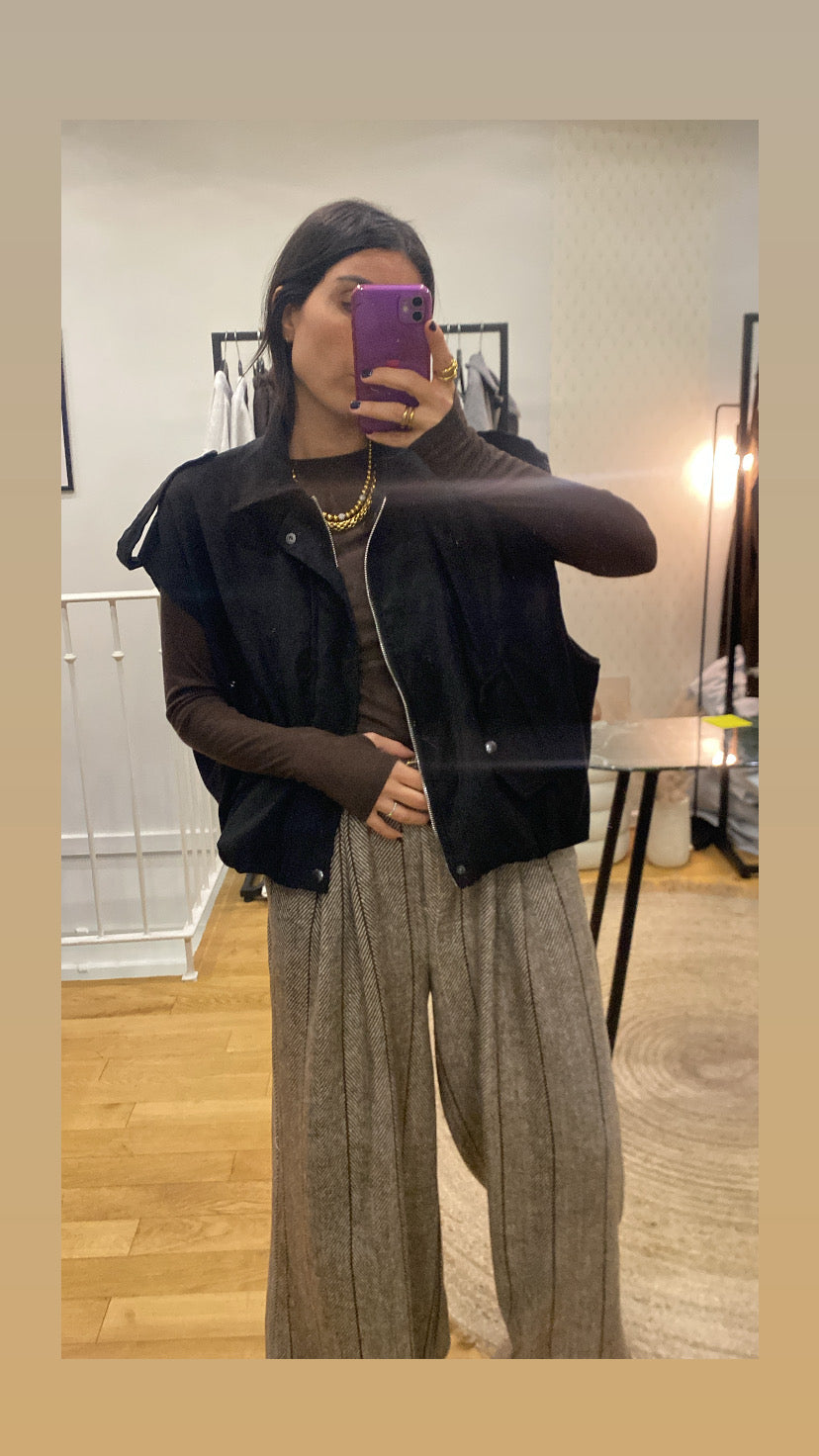 Pantalon « Line » marron