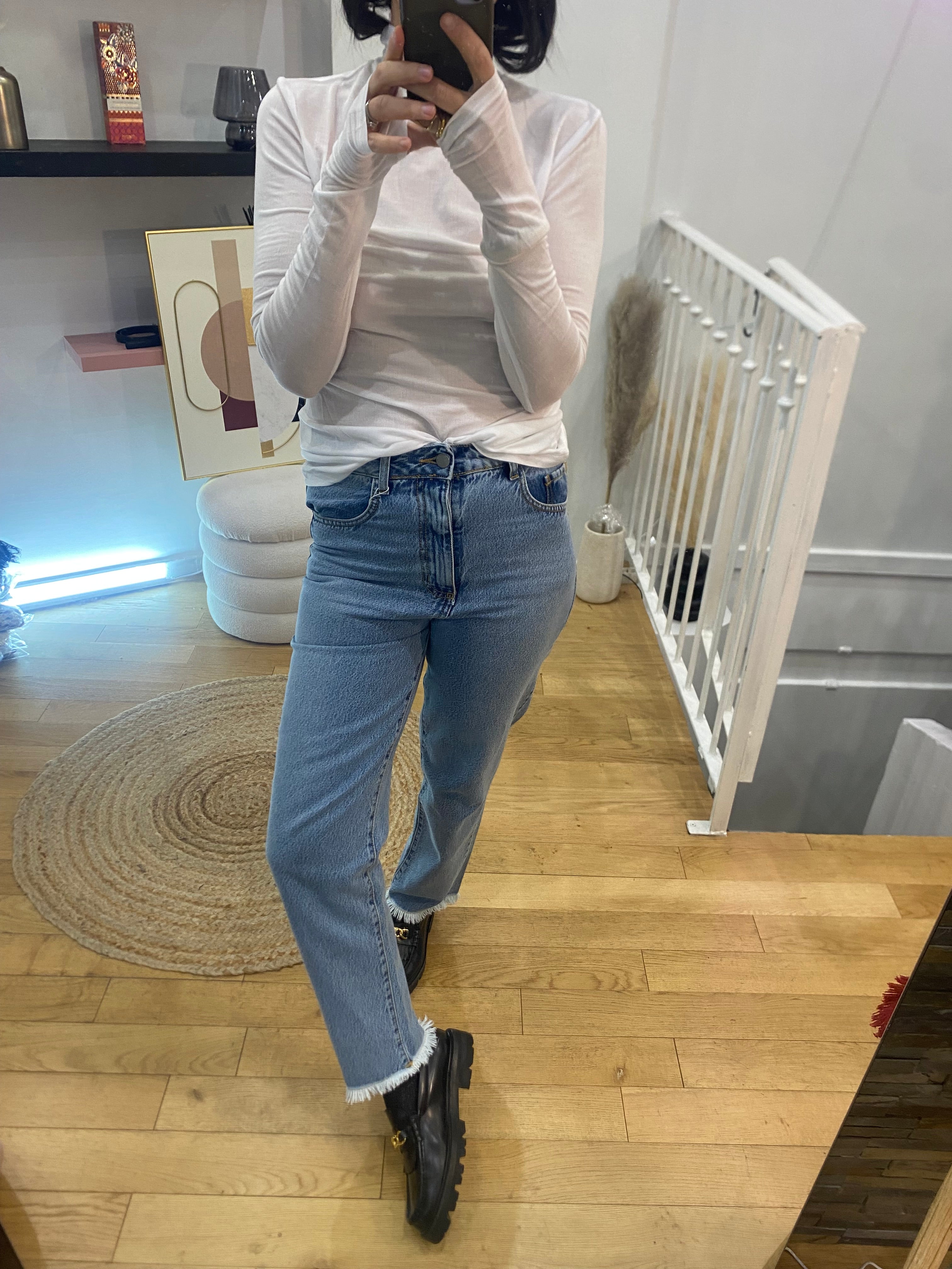 Top « Carole » blanc
