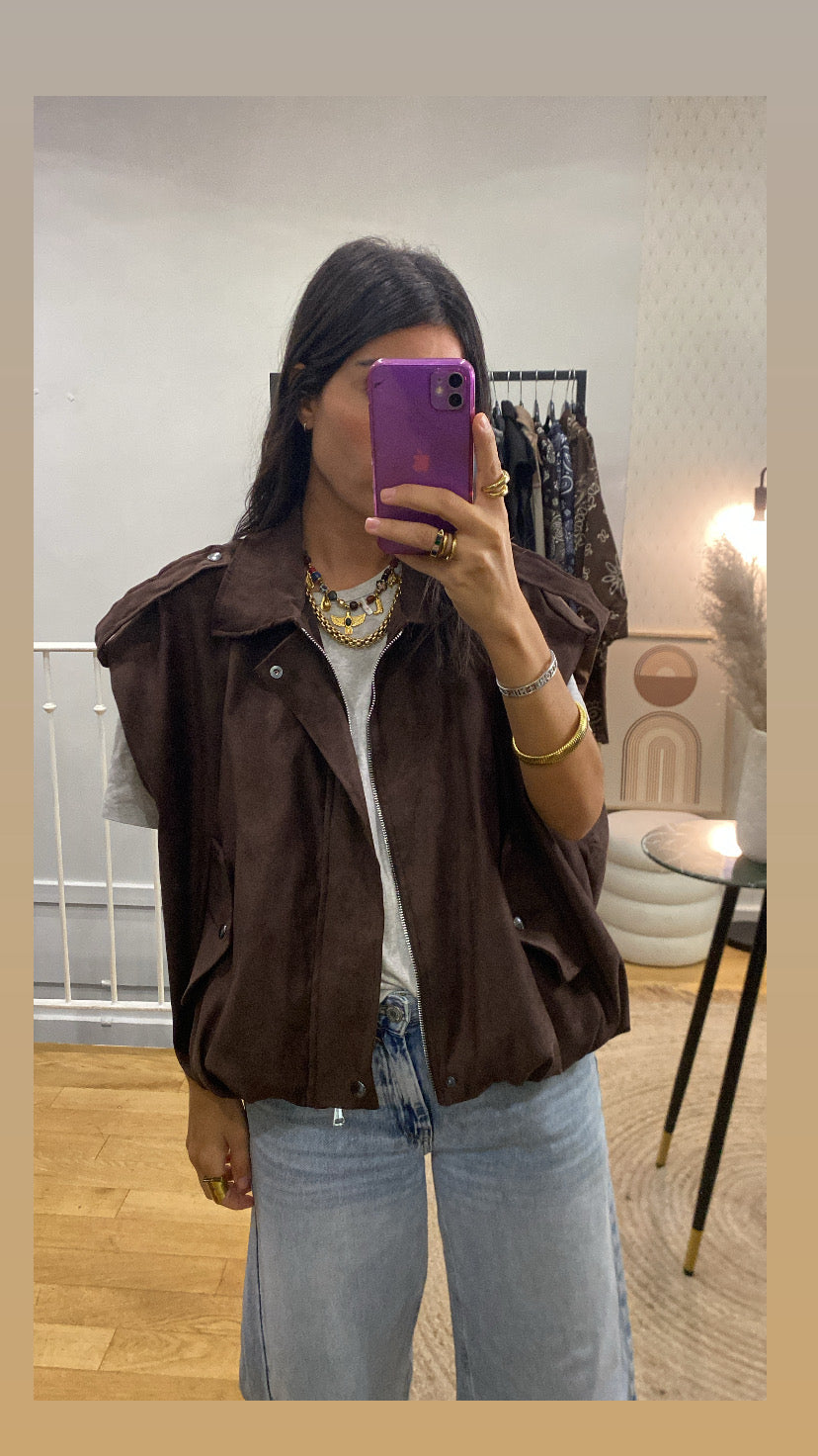 Veste « Louise » marron