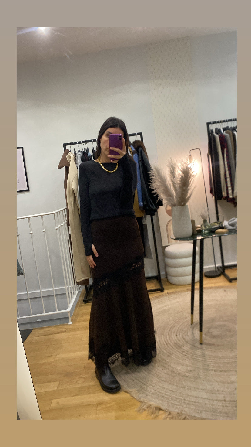 Jupe « Nina » marron