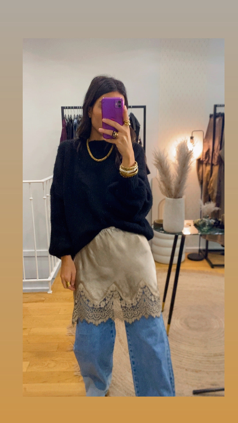 Sur jupe « noa » camel