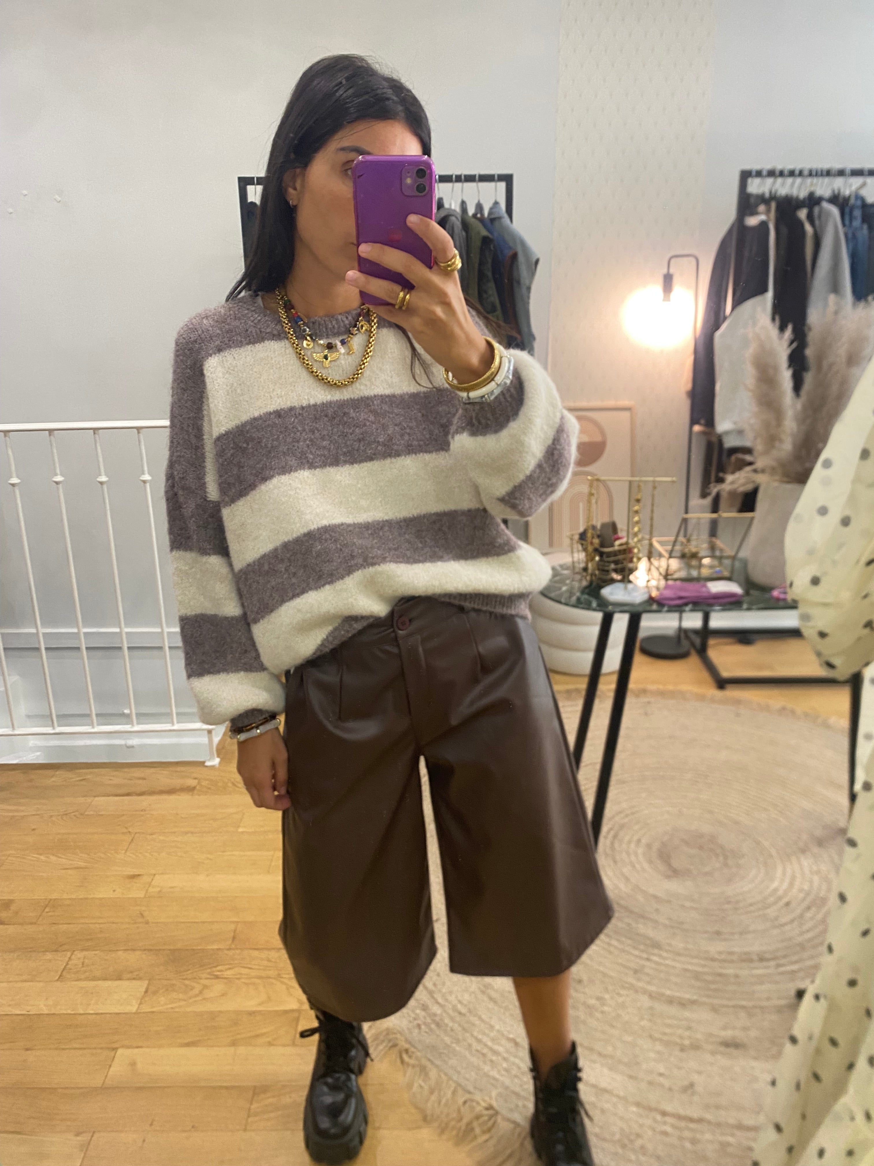 Bermuda « Abi » marron