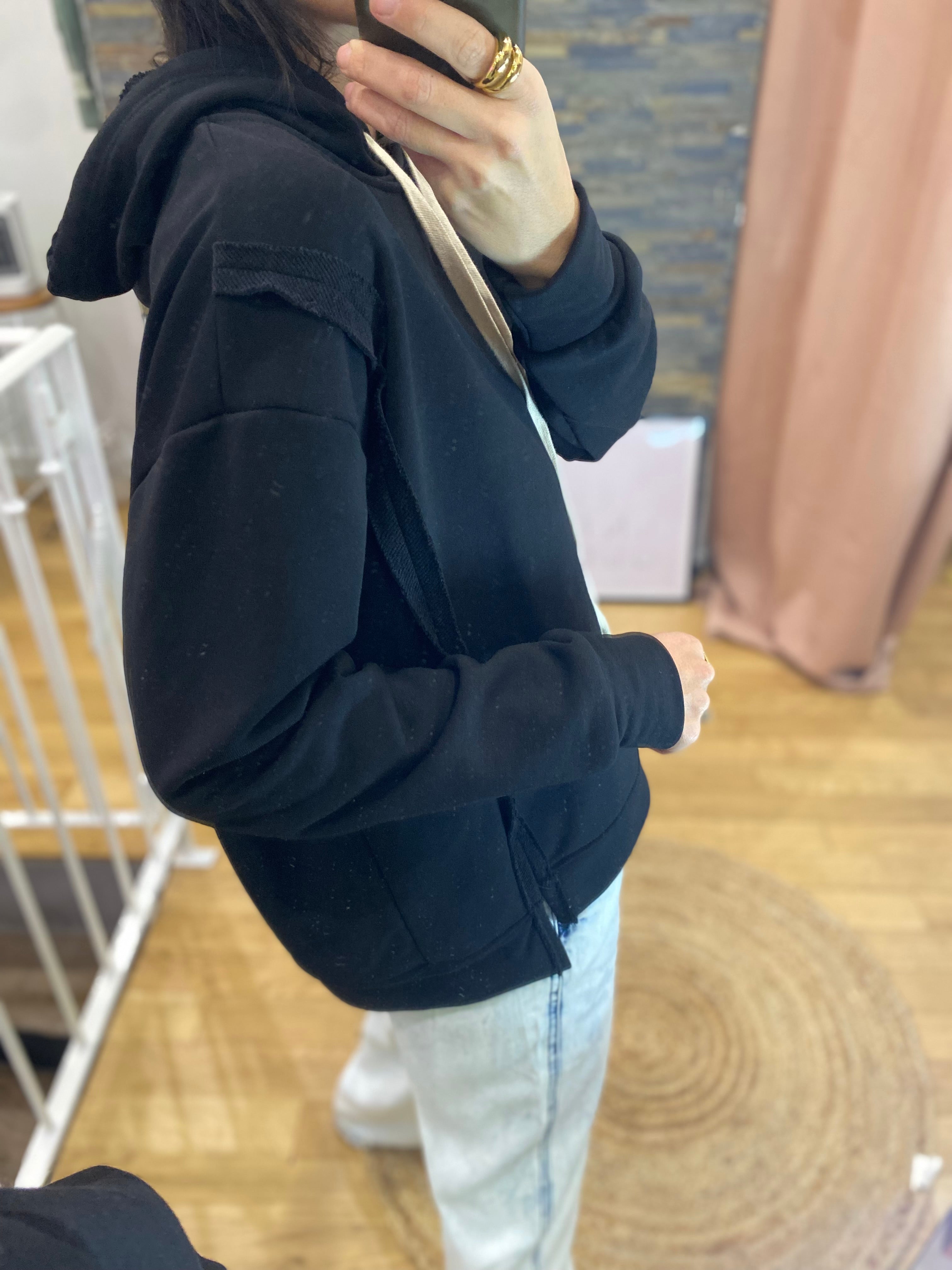 Sweat « Ilona » noir