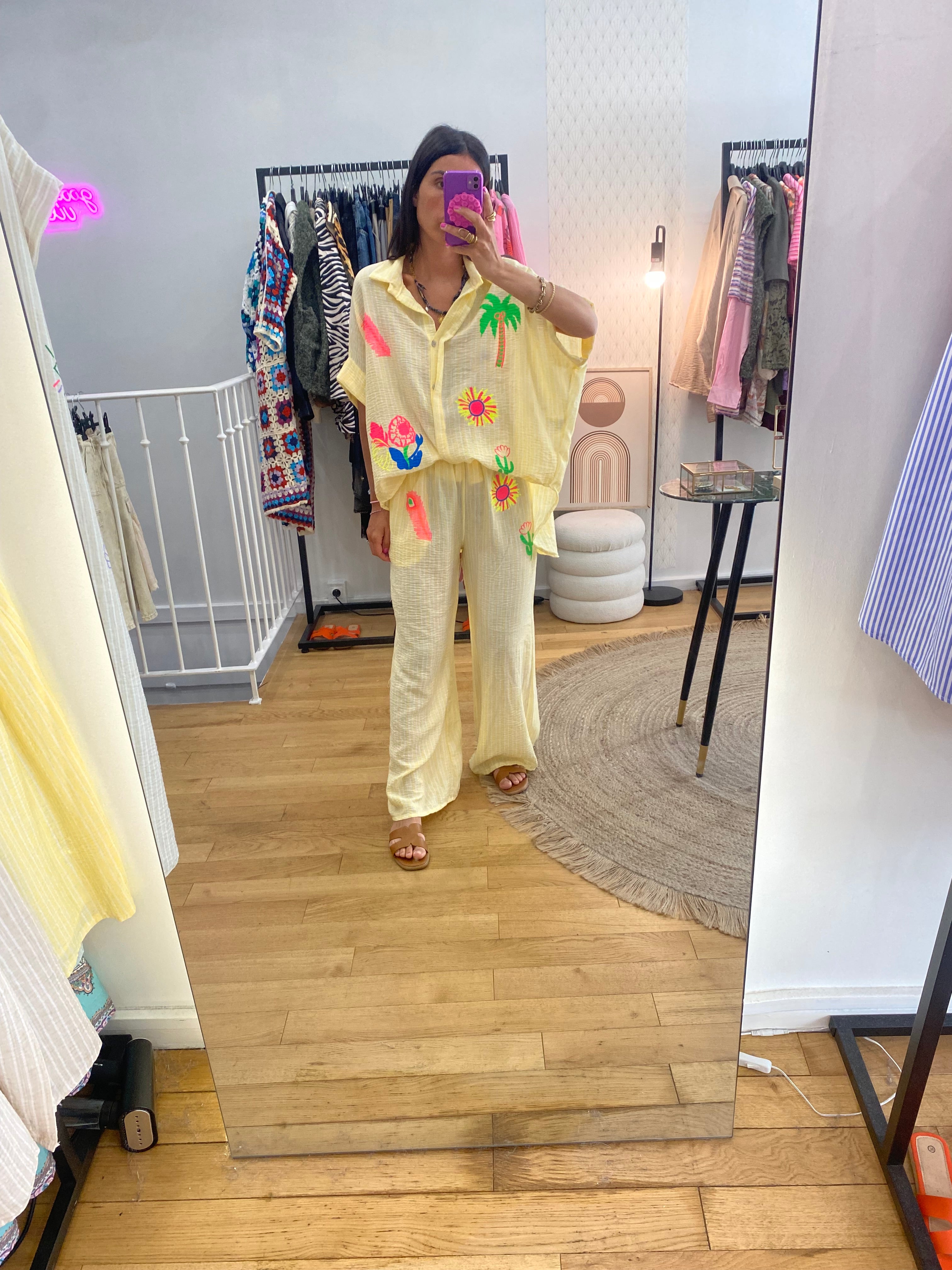 Pantalon « Mila » jaune