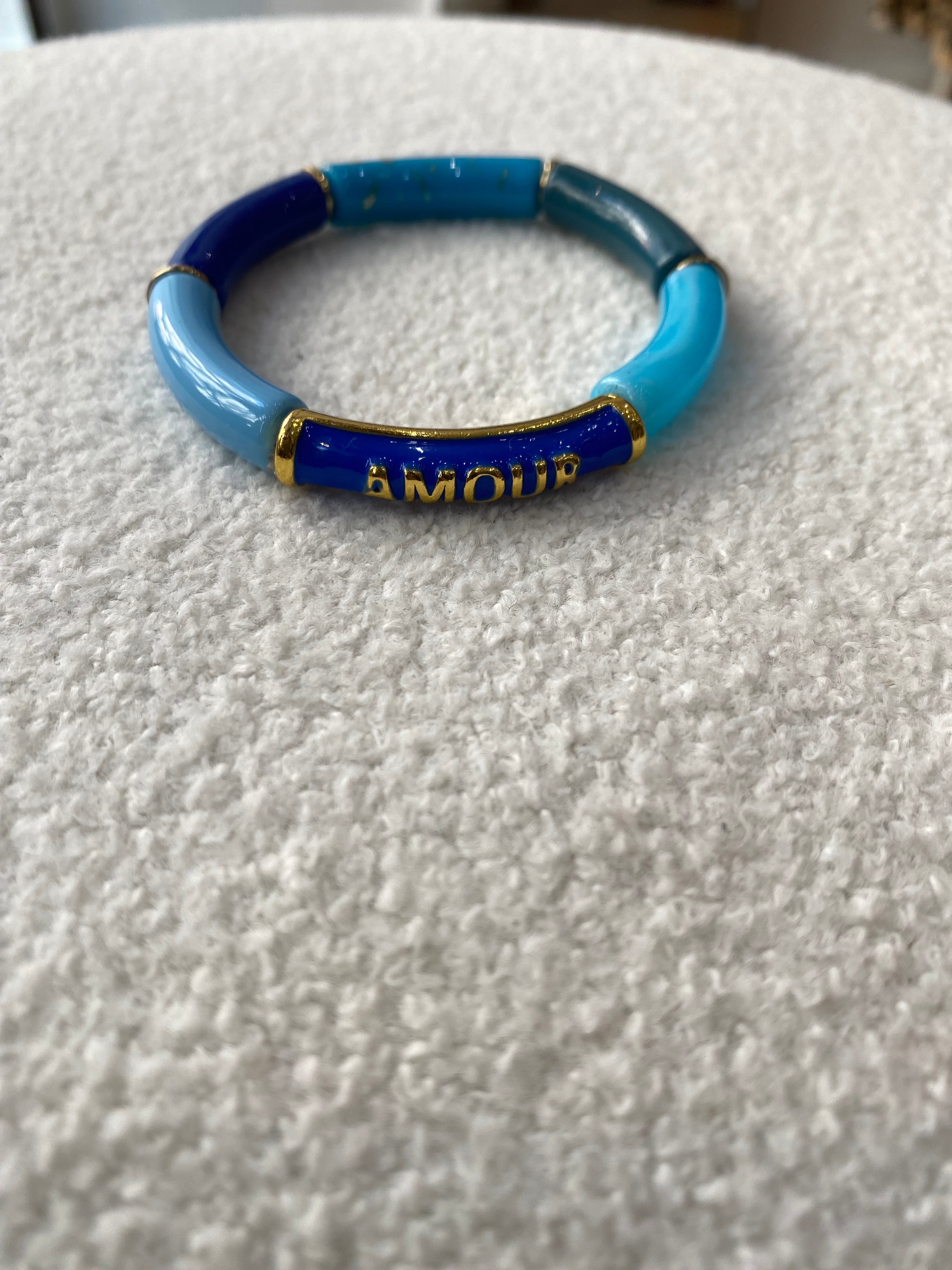 Bracelet amour 6 bleu