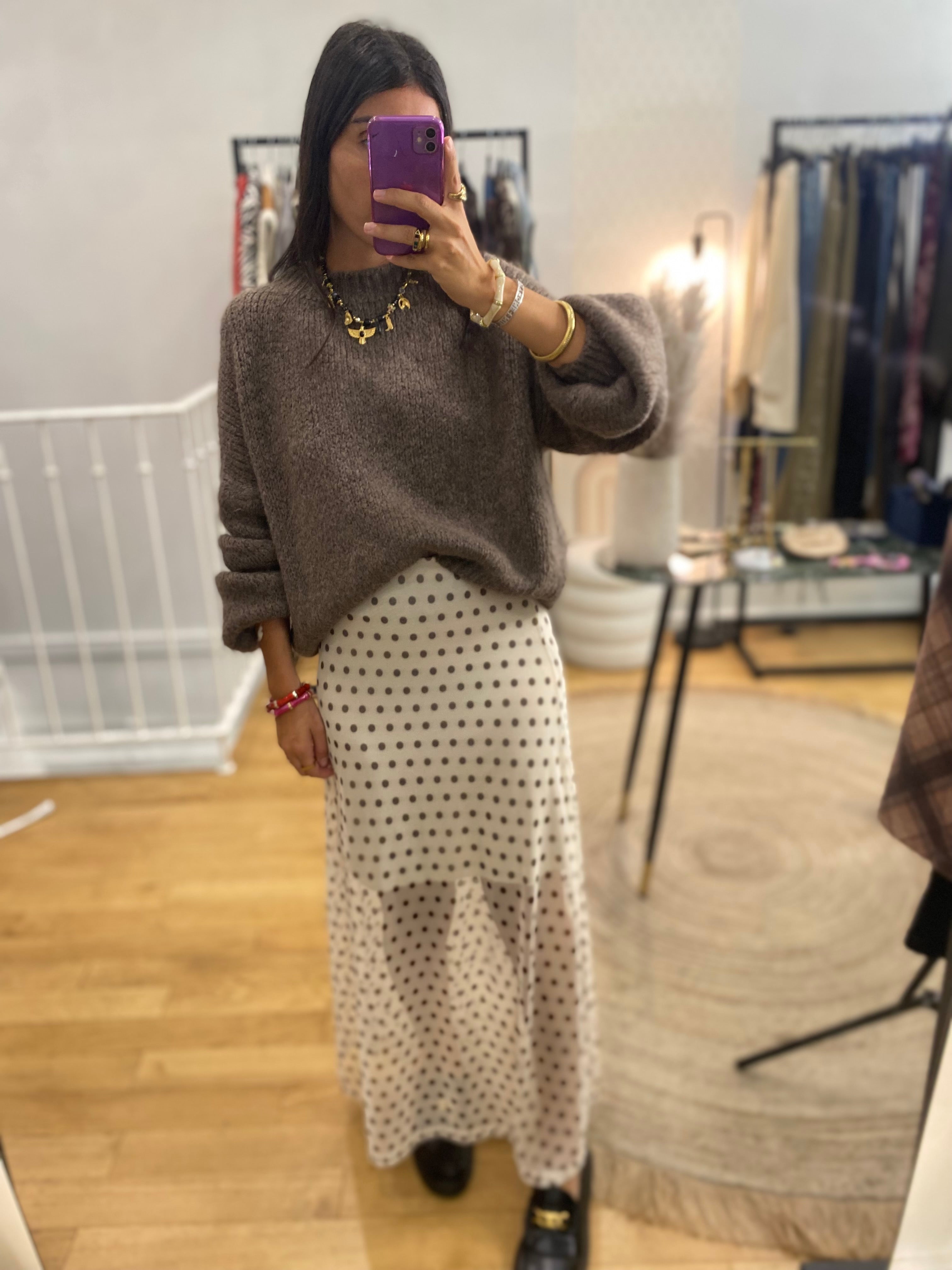 Jupe « charlie » crème