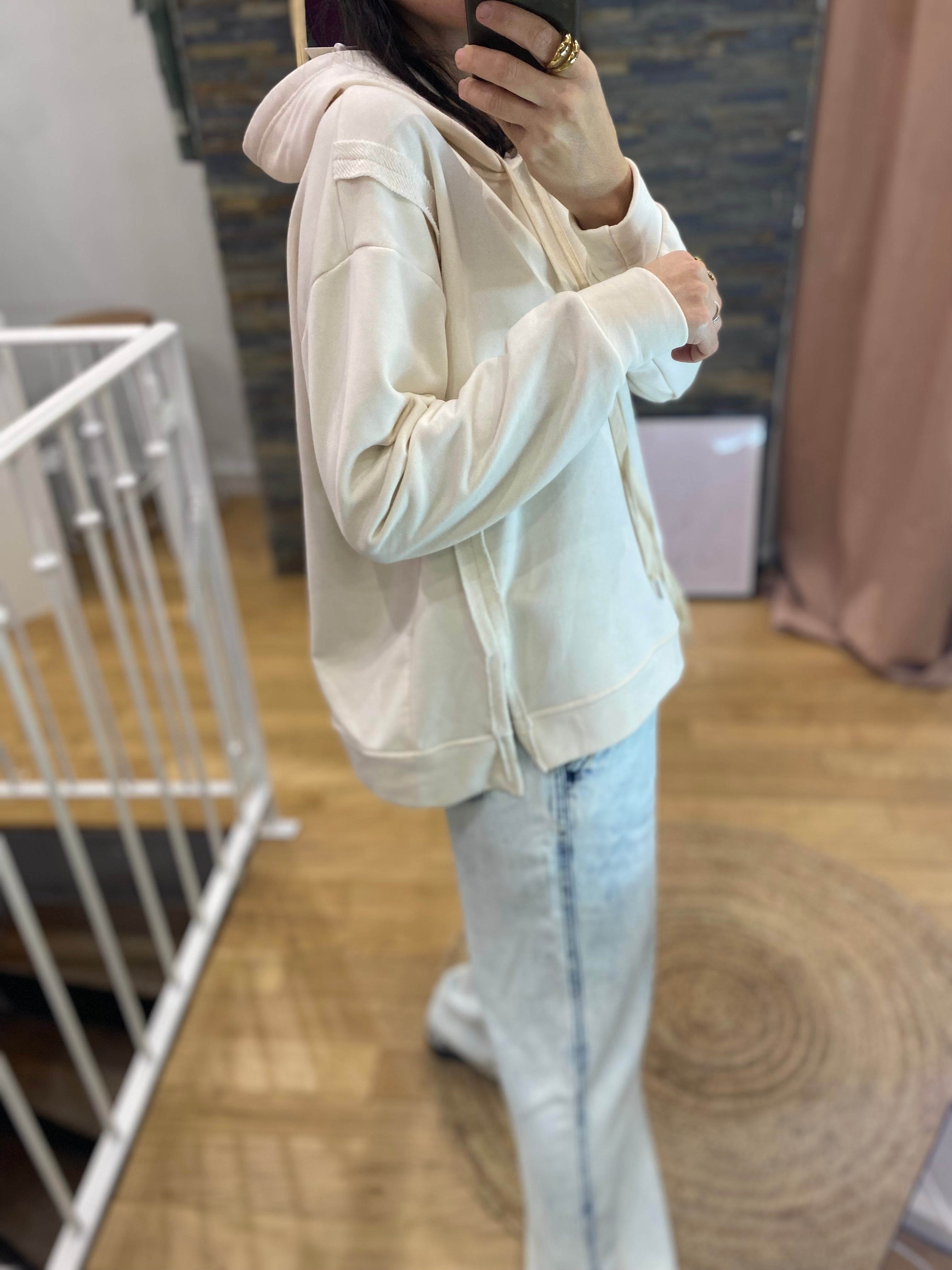 Sweat « Ilona » écru