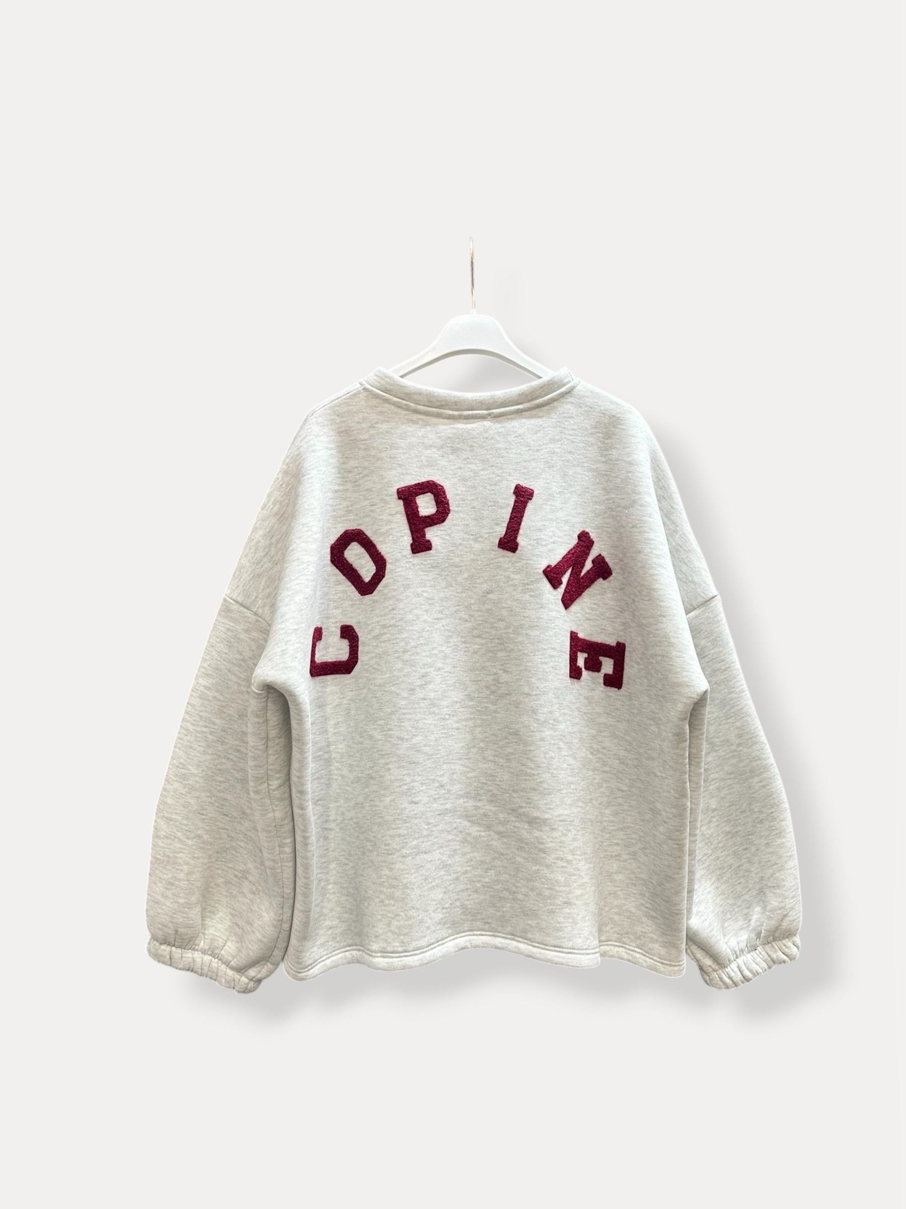 Pull « copine » bordeaux