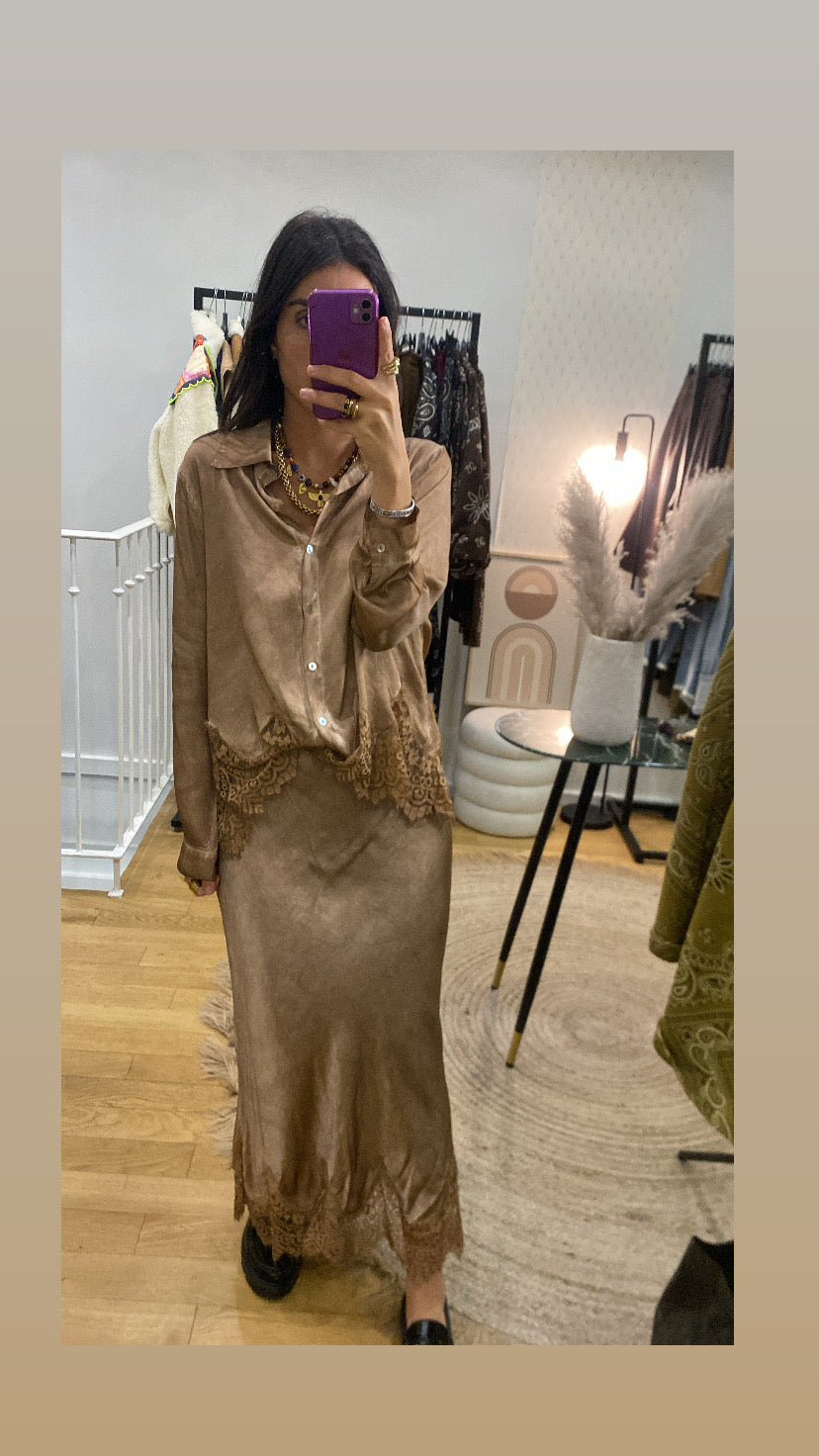 Jupe « Tess » camel