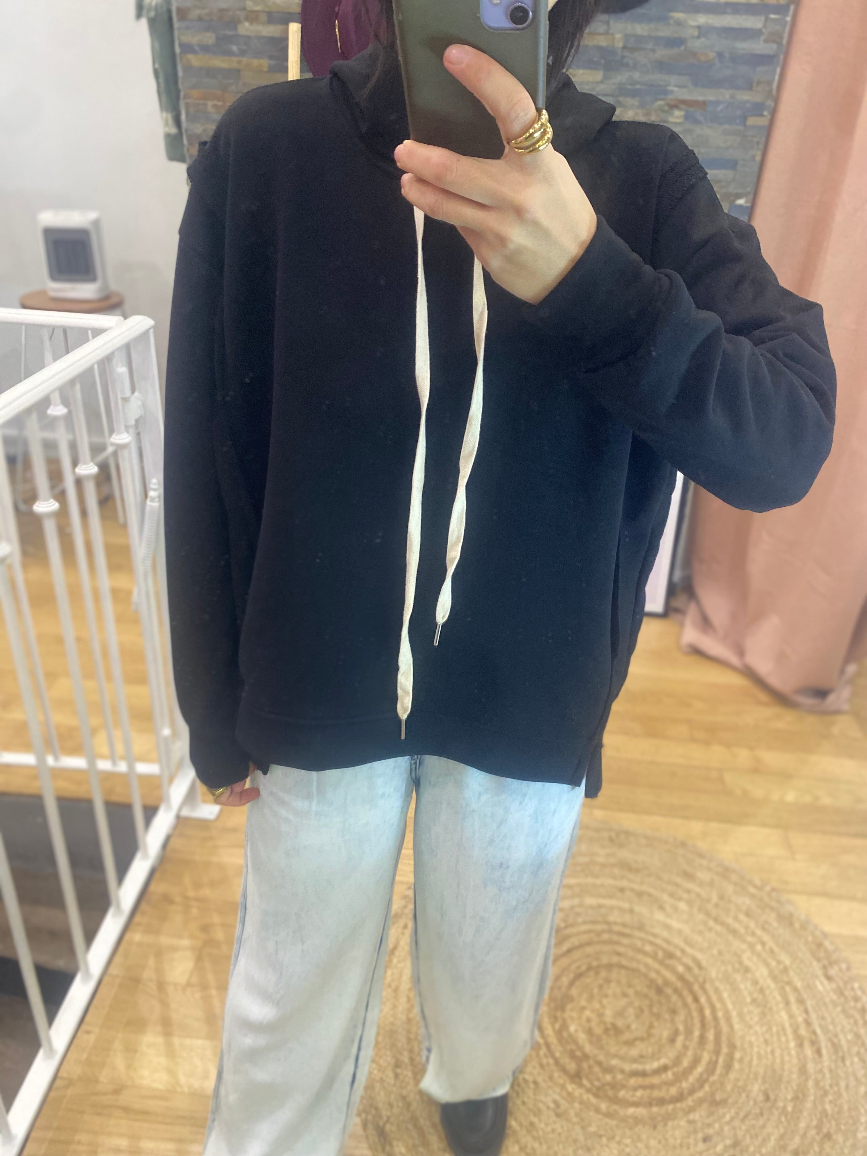 Sweat « Ilona » noir
