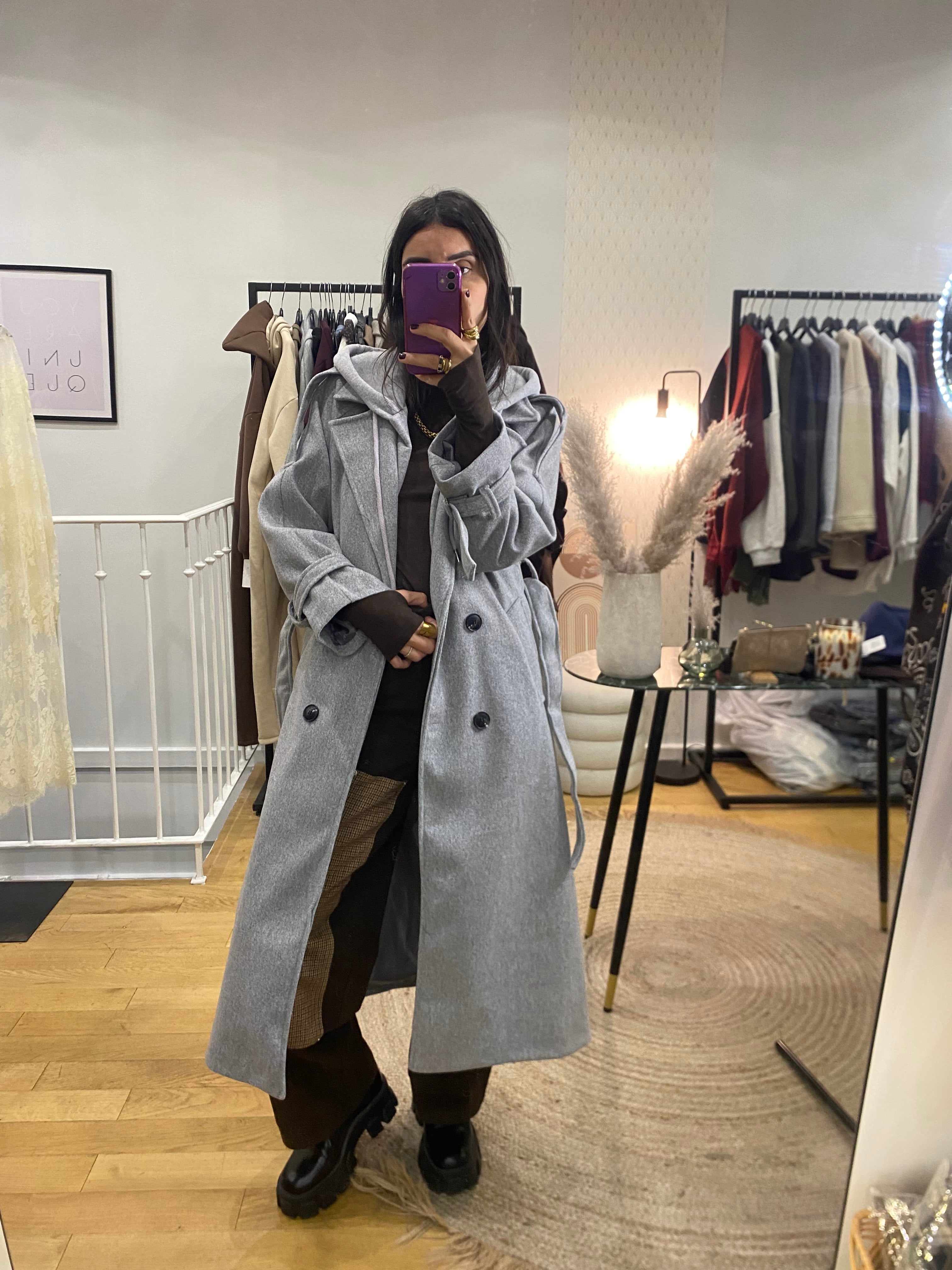 Manteau « Caro » gris