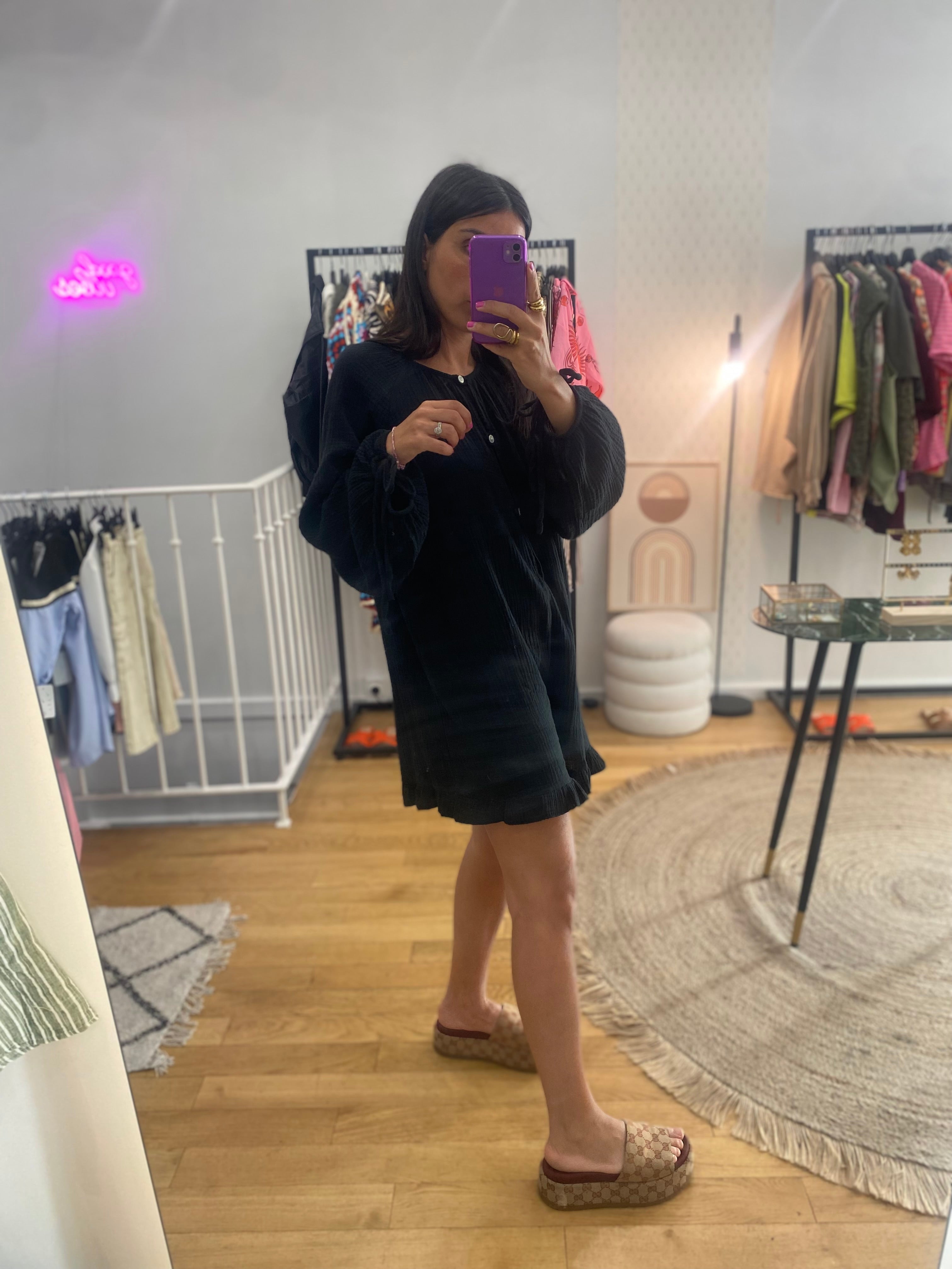Combi short « Sam » noir