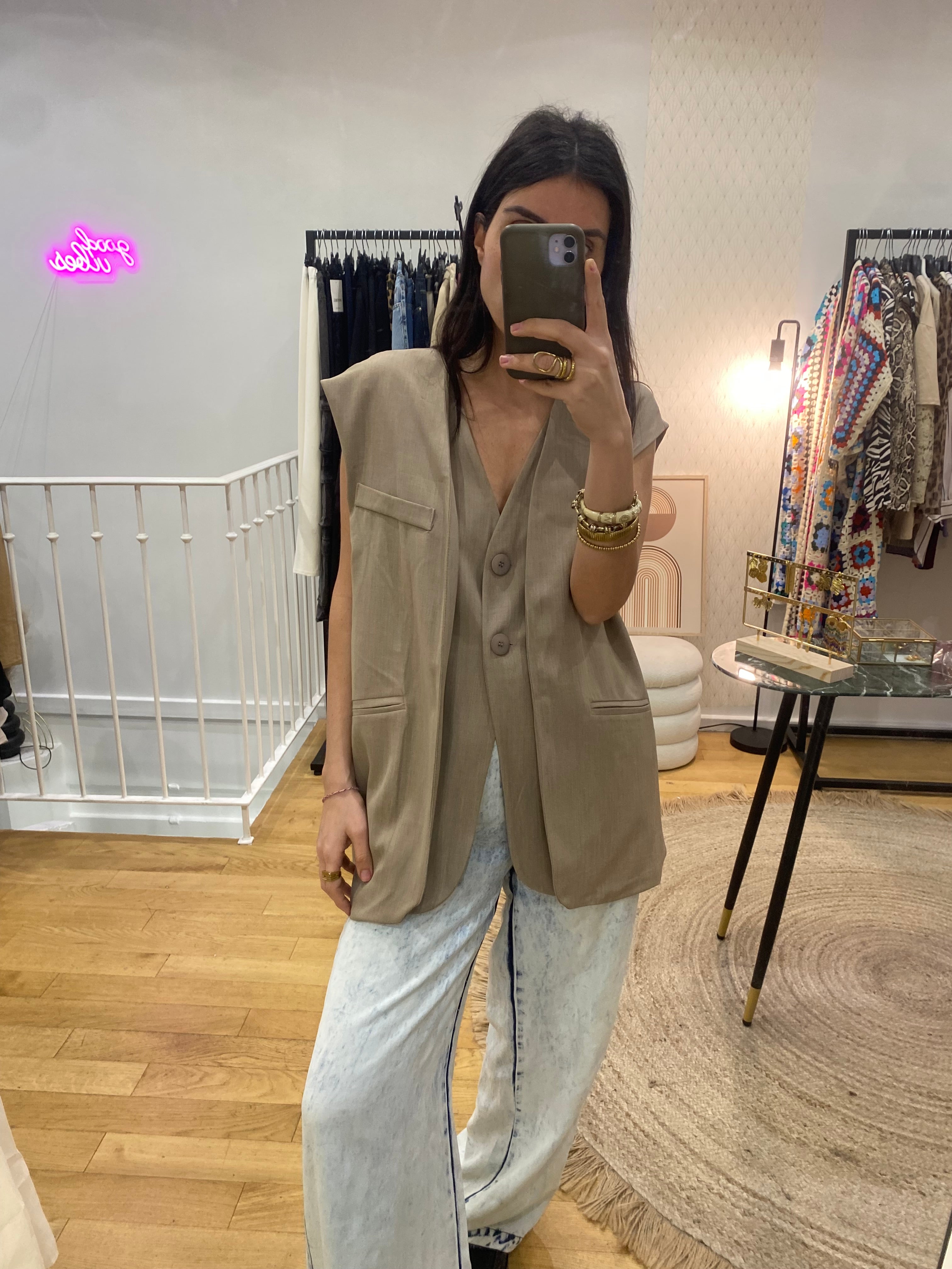 Veste « Liza » taupe