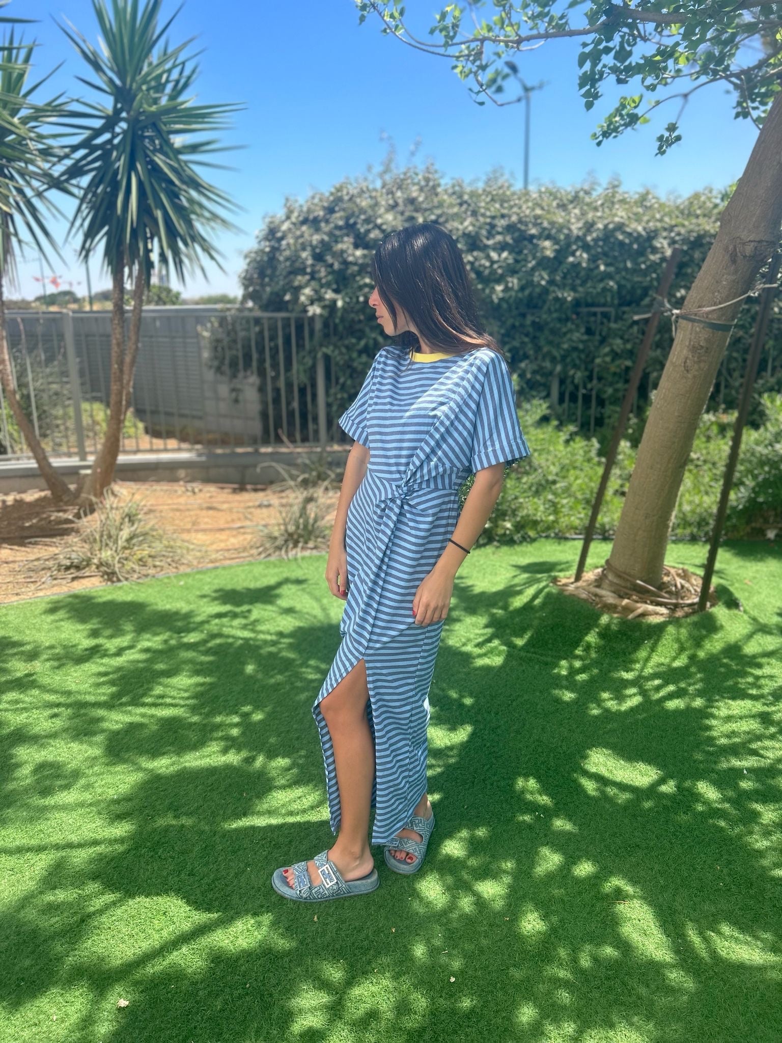Robe « Diana » rayé bleu