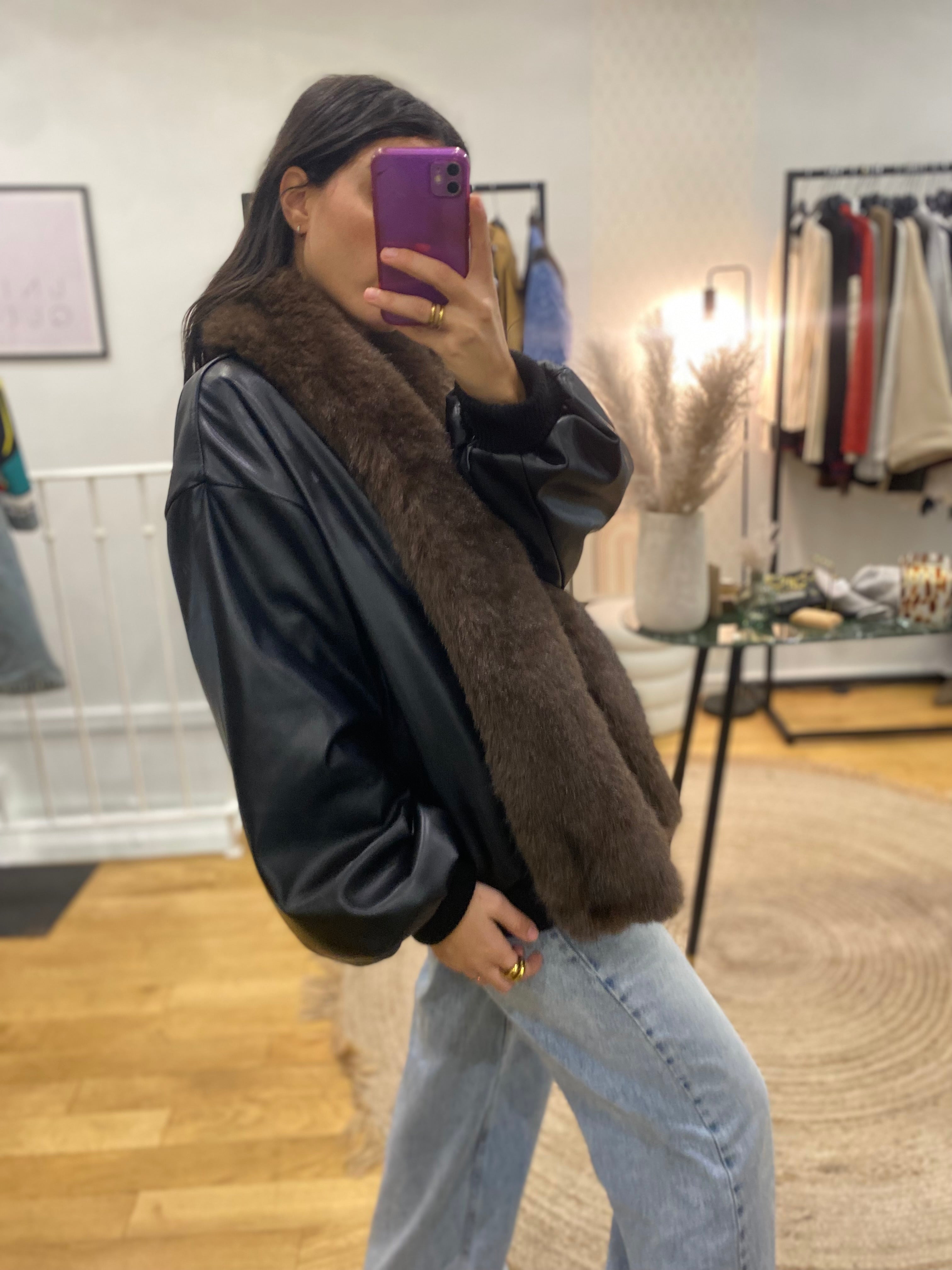 Blouson « Anais » noir