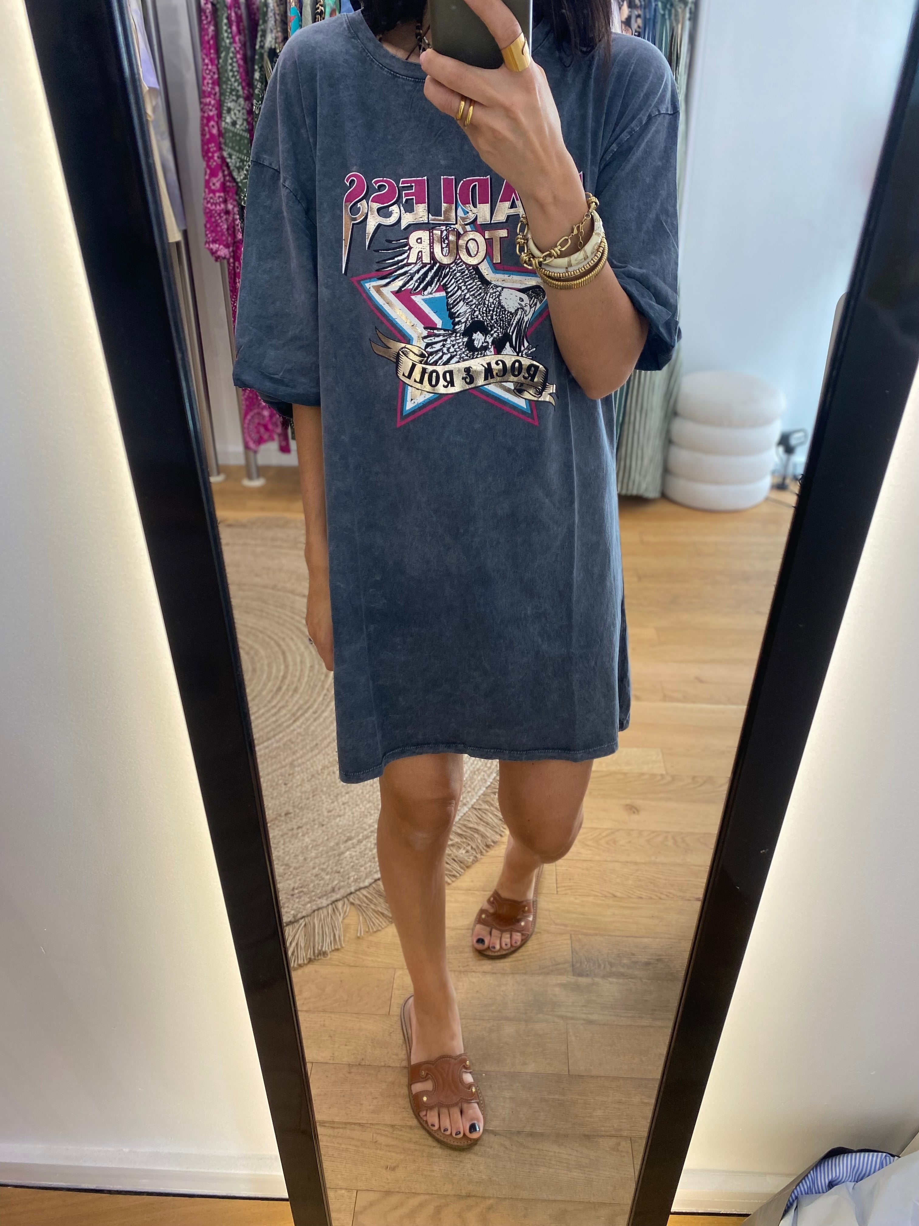 T-shirt long / robe T-shirt « Fearless »