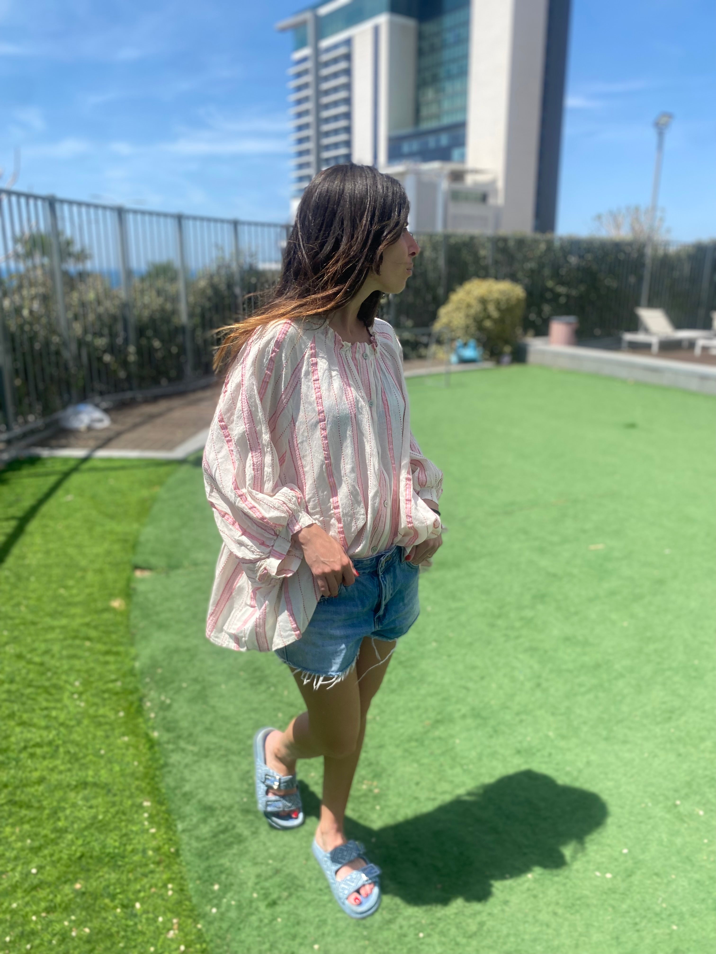 Chemise « jane » rose