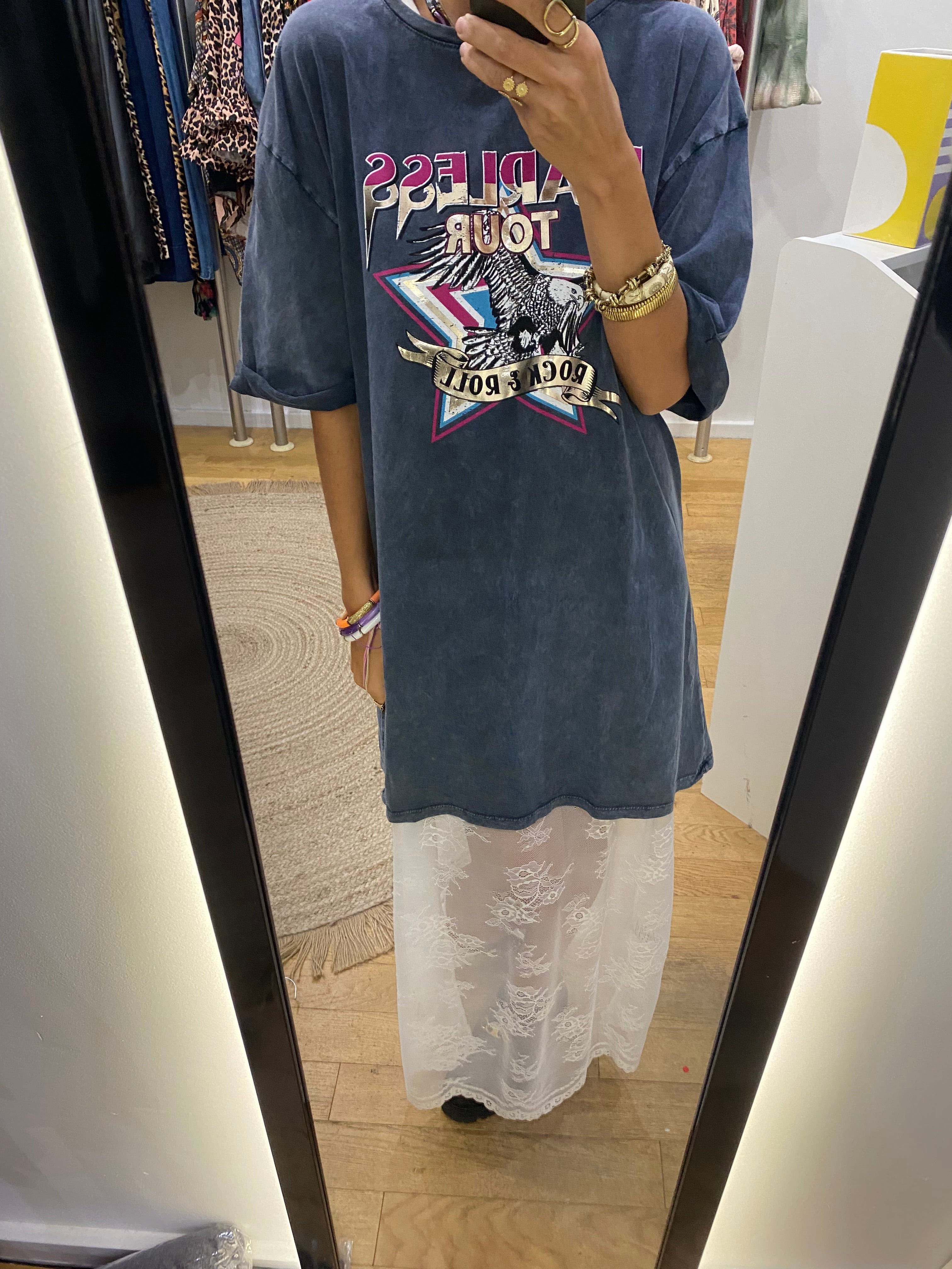 T-shirt long / robe T-shirt « Fearless »