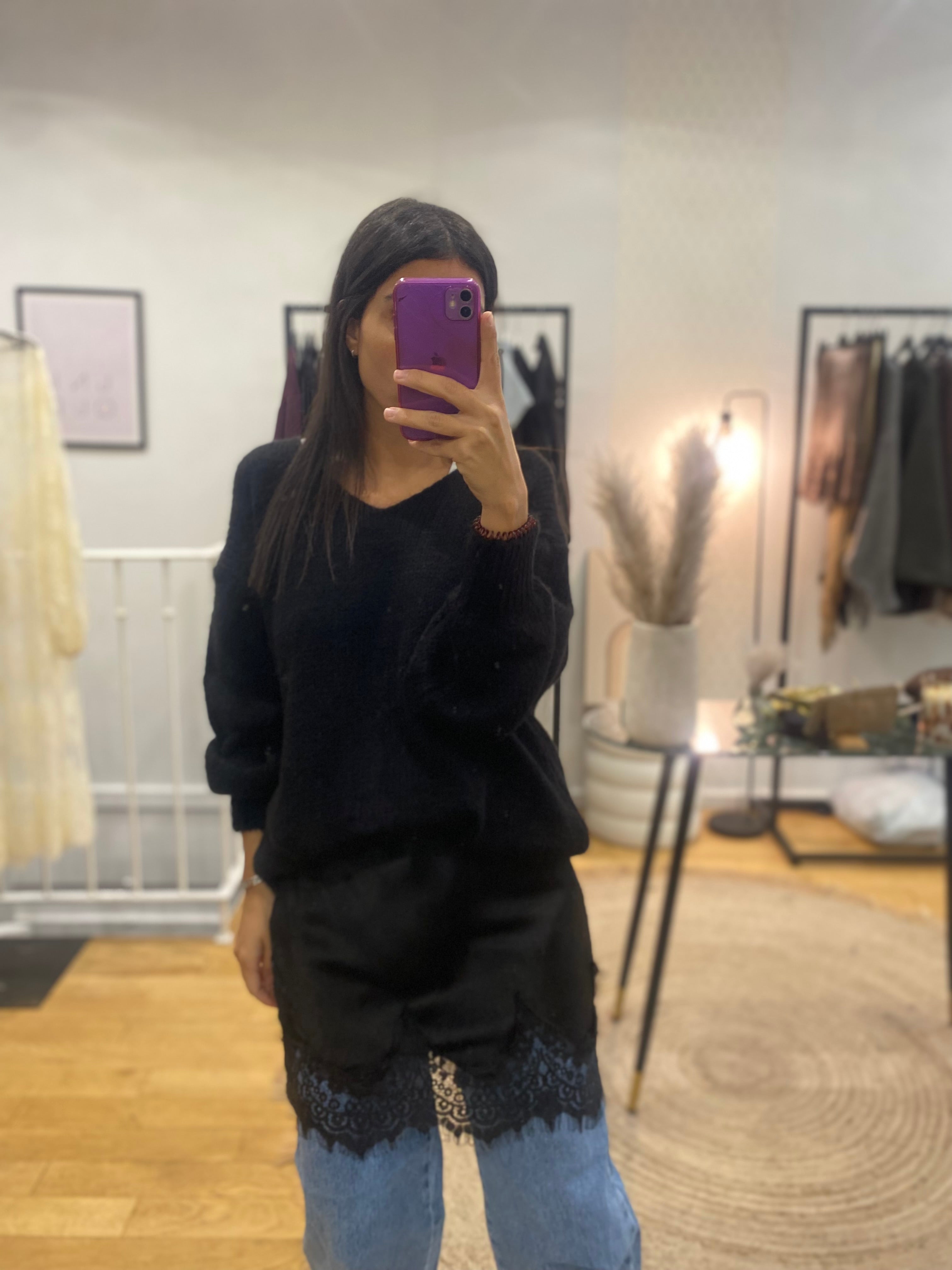 Sur jupe « Noa » noir