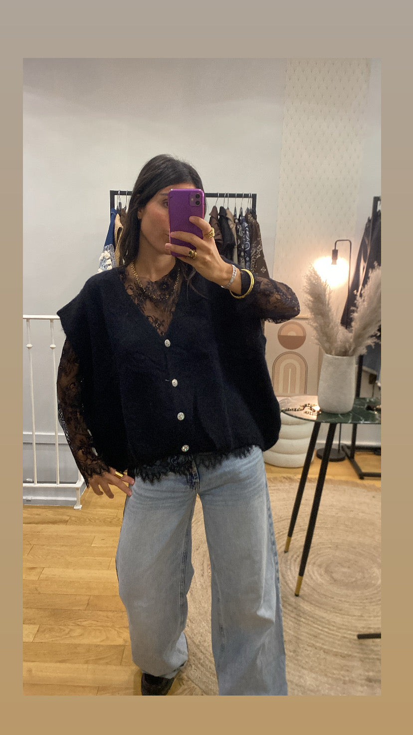 Gilet « Ella » noir