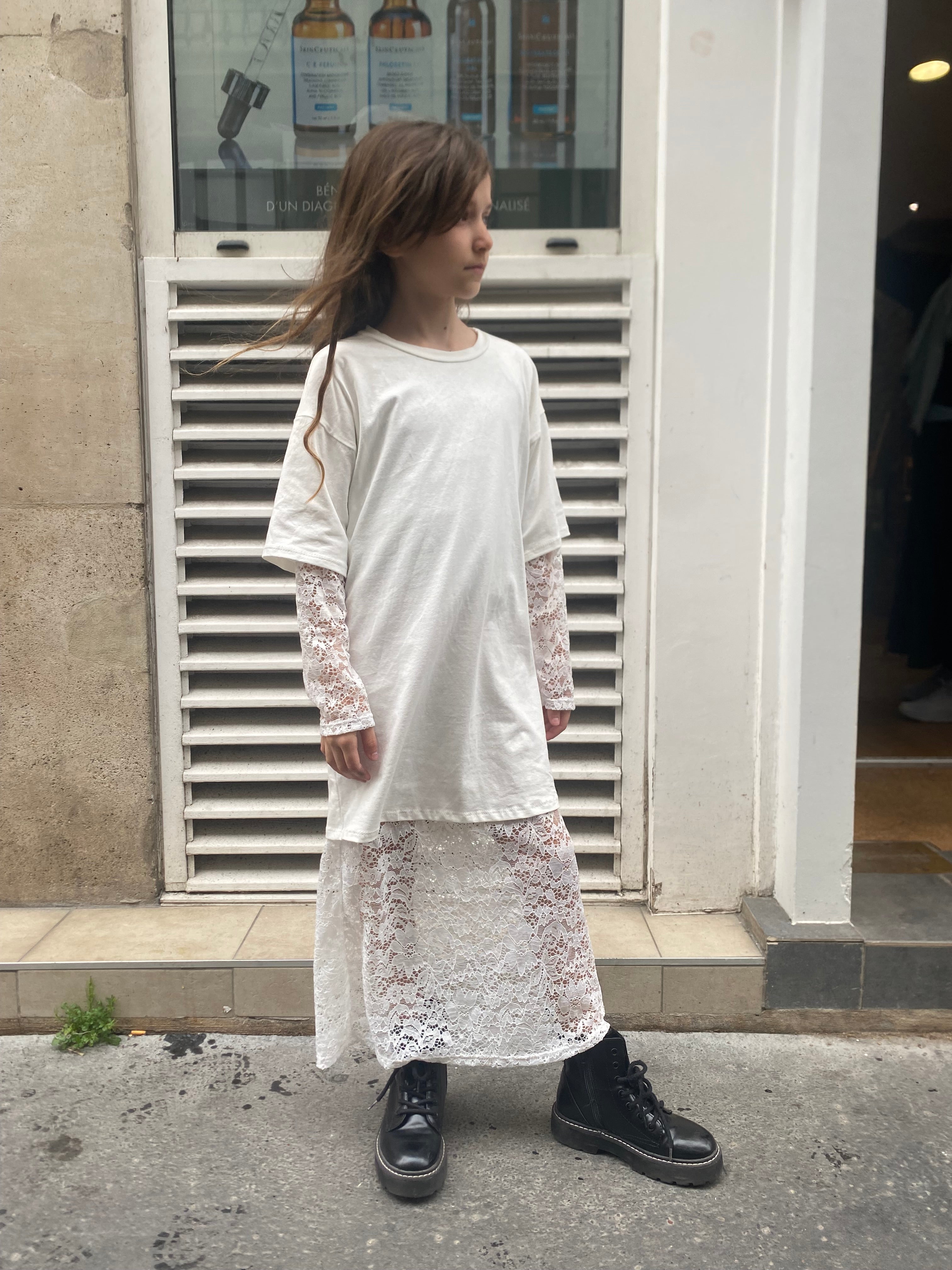 Robe « djulia » dentelle blanc