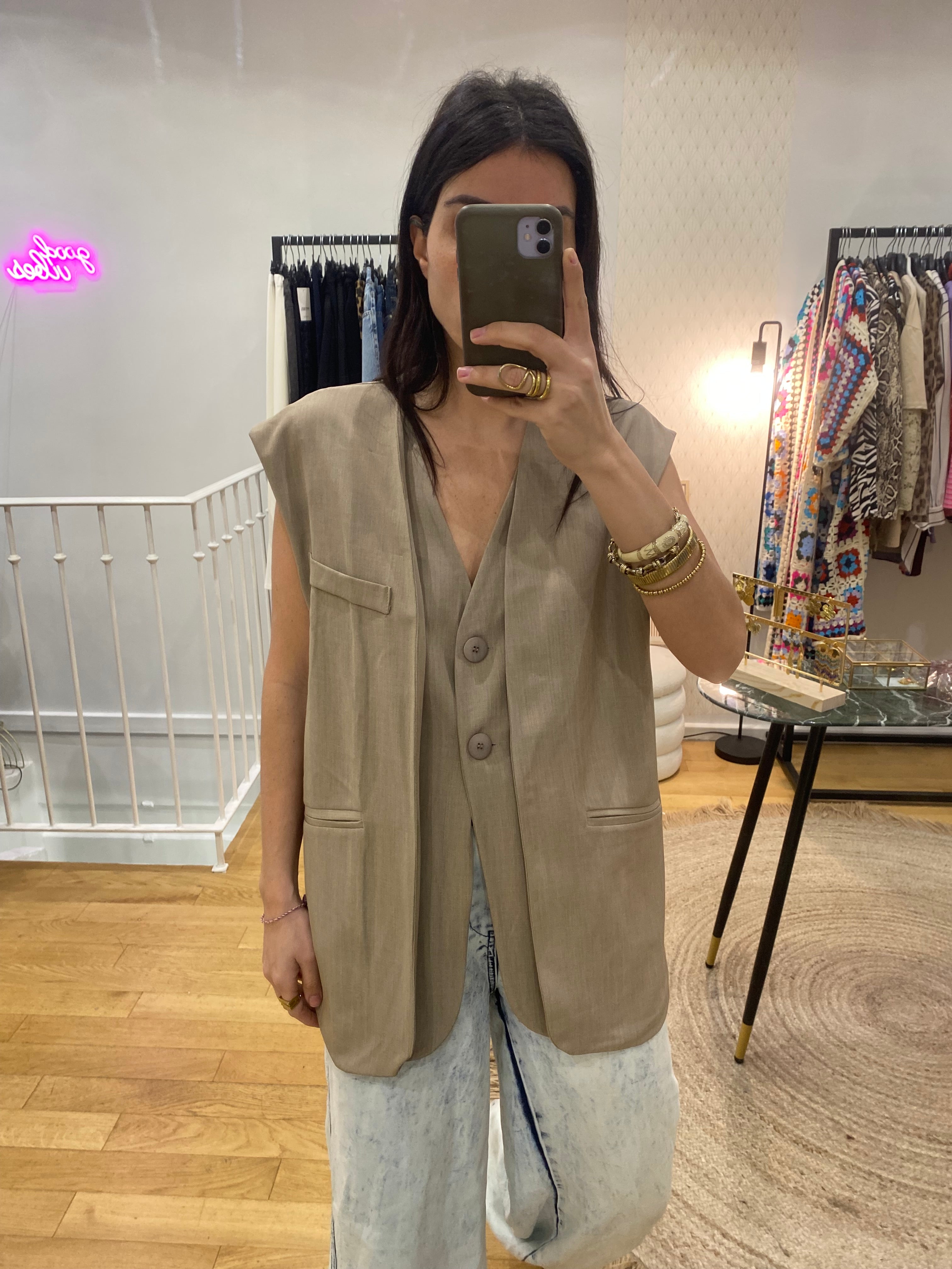 Veste « Liza » taupe