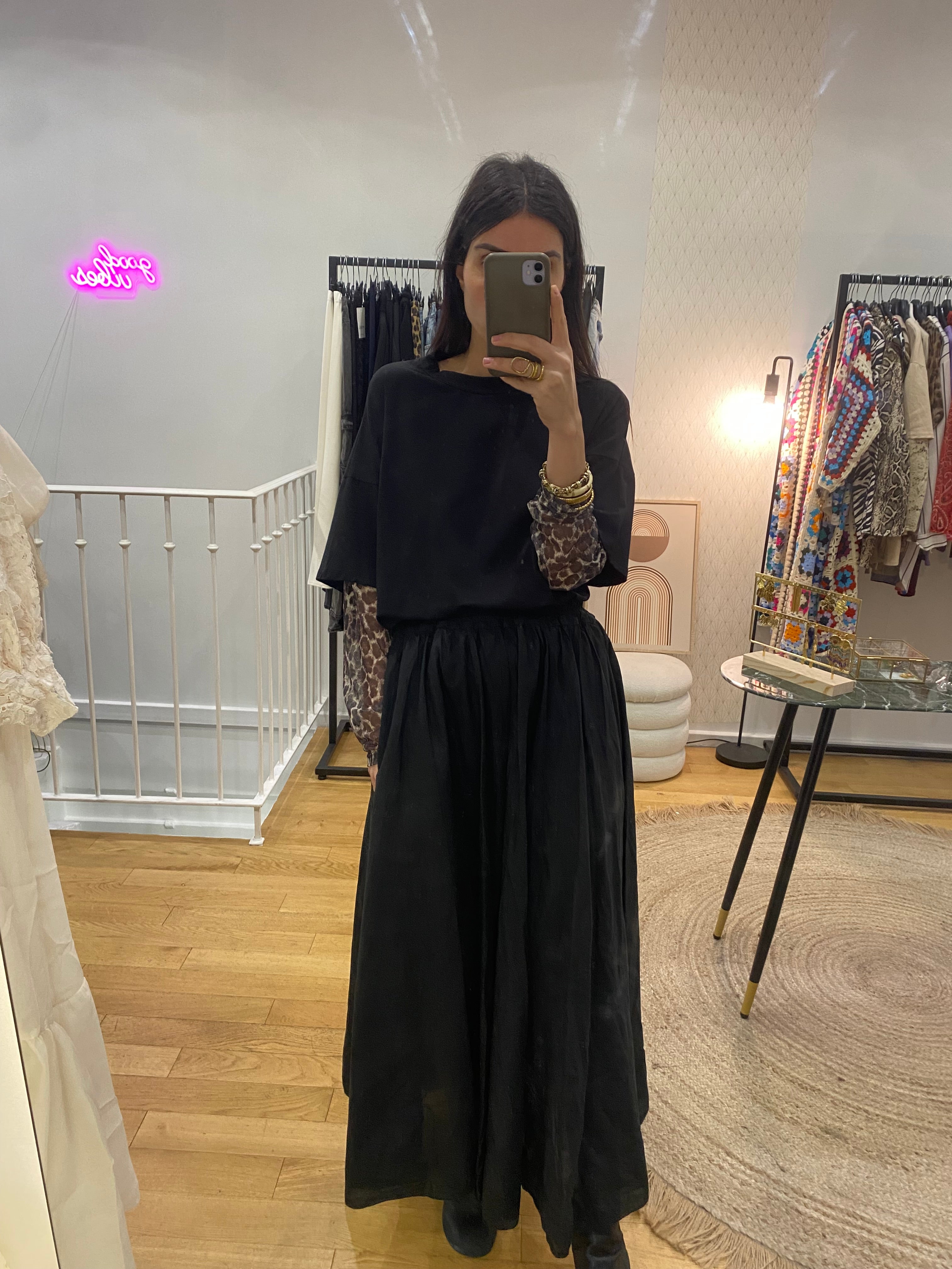 Jupe « Jeanne » noir