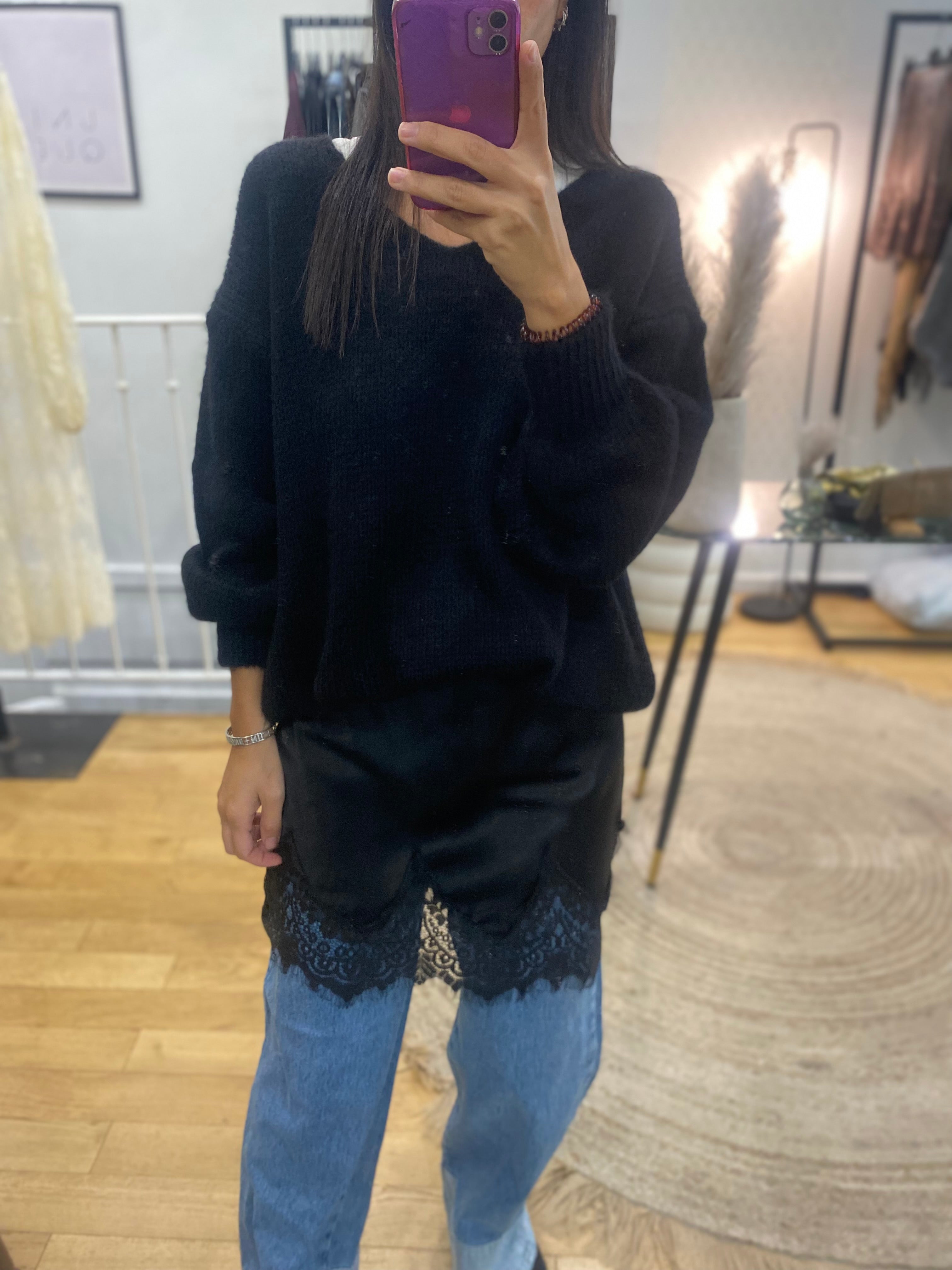 Sur jupe « Noa » noir