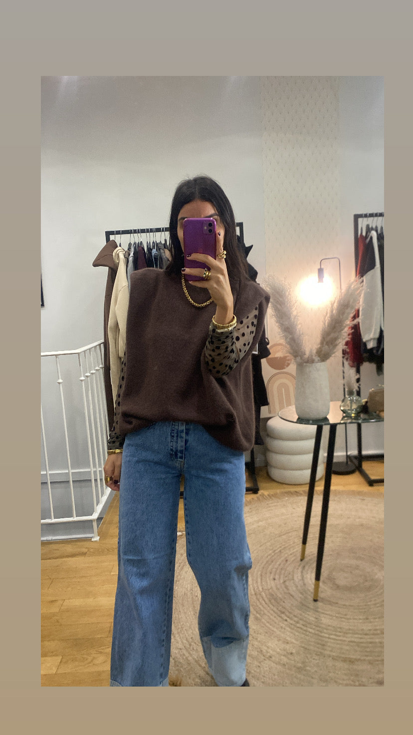 Pull « Kimy » taupe