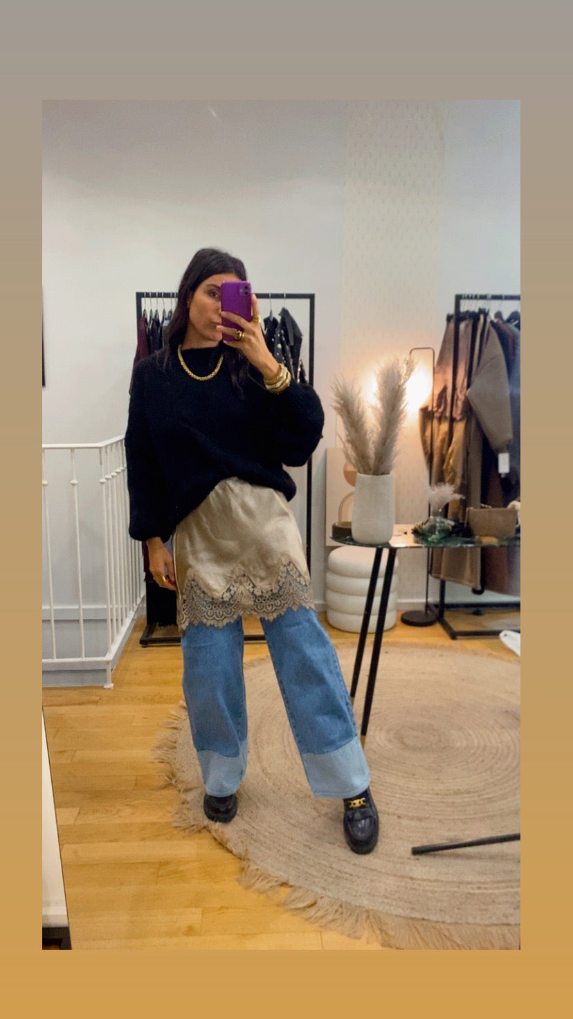 Sur jupe « noa » camel