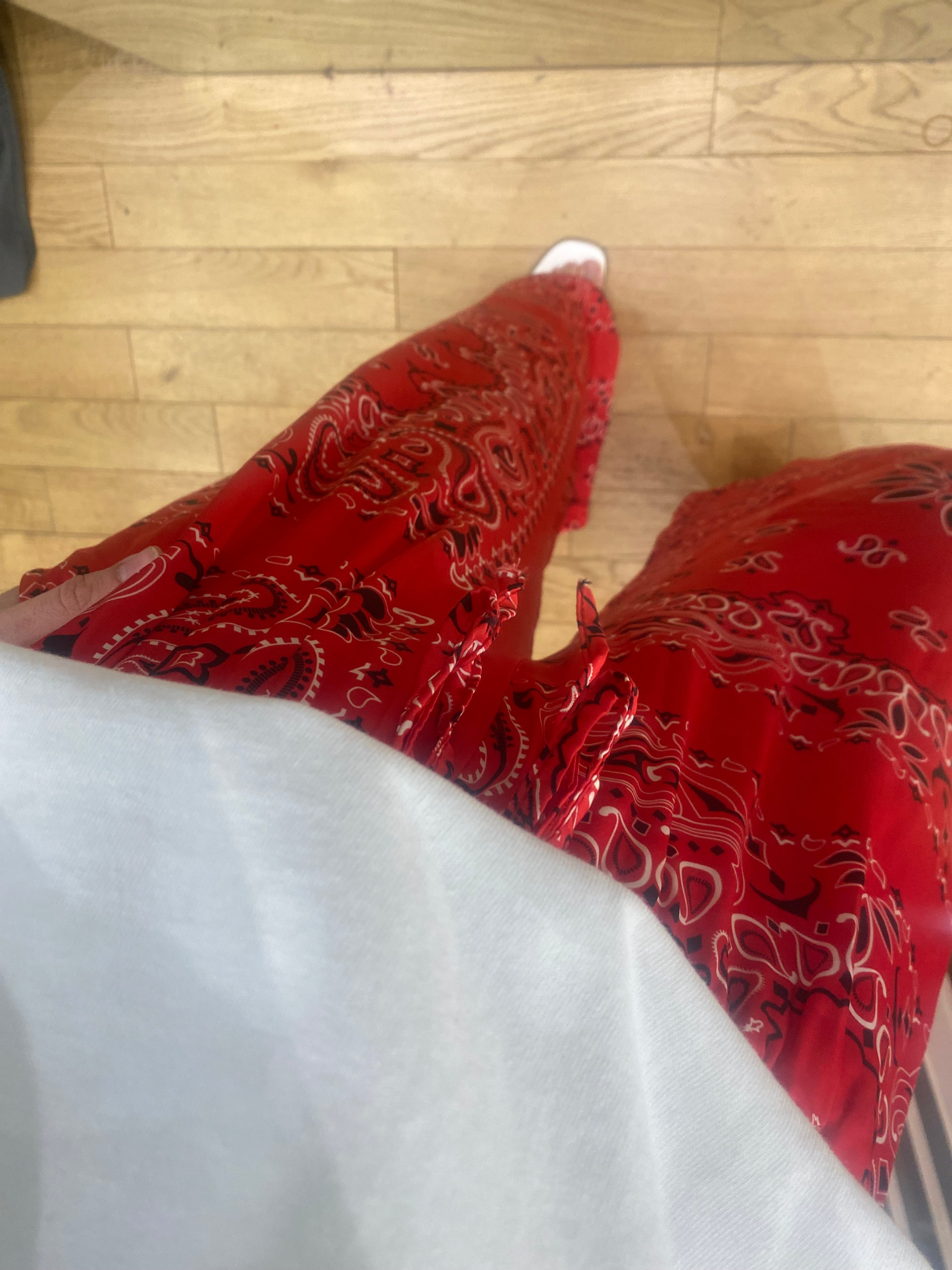 Pantalon « bandana » rouge