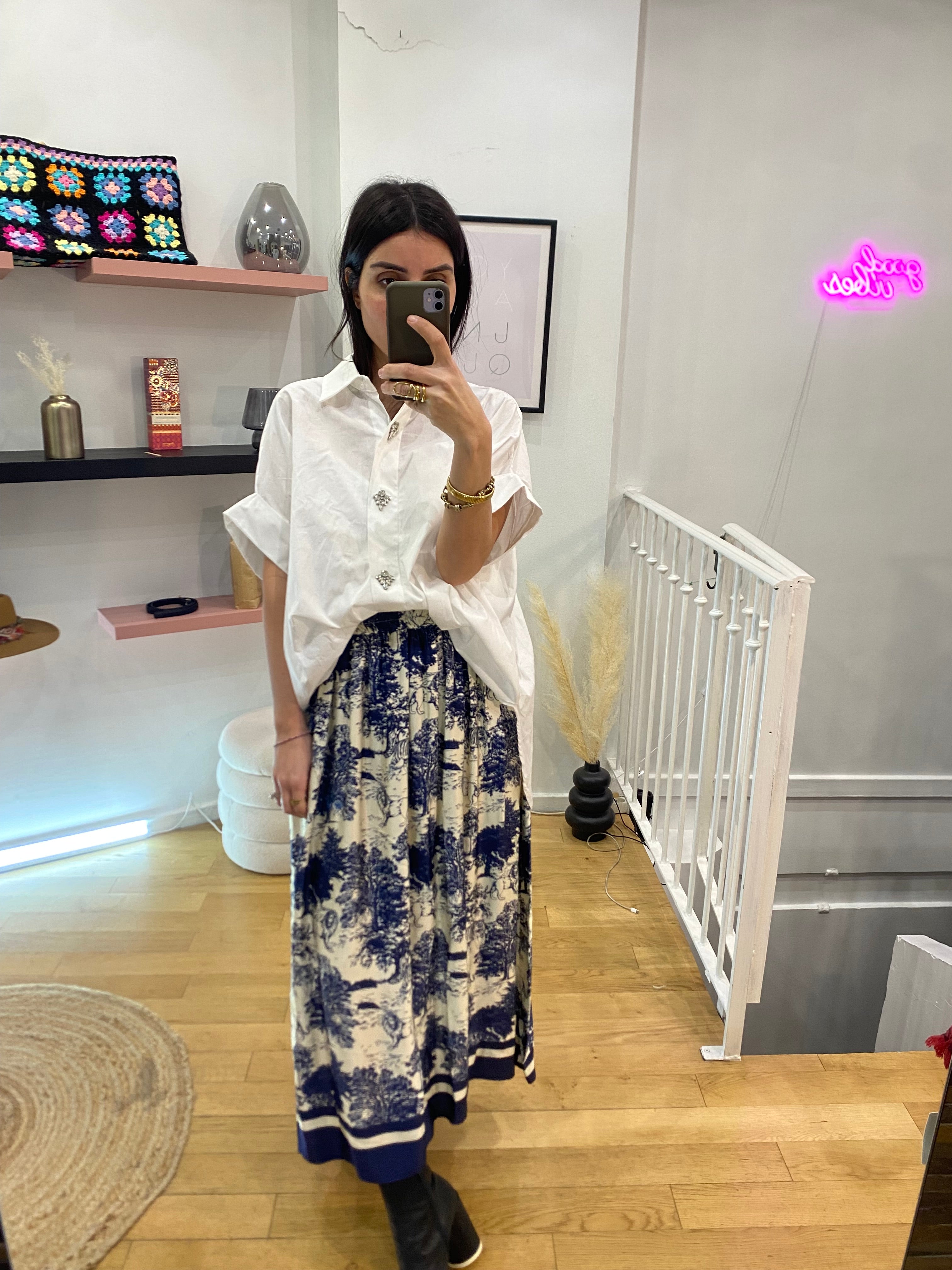 Jupe « Sasha » bleu marine