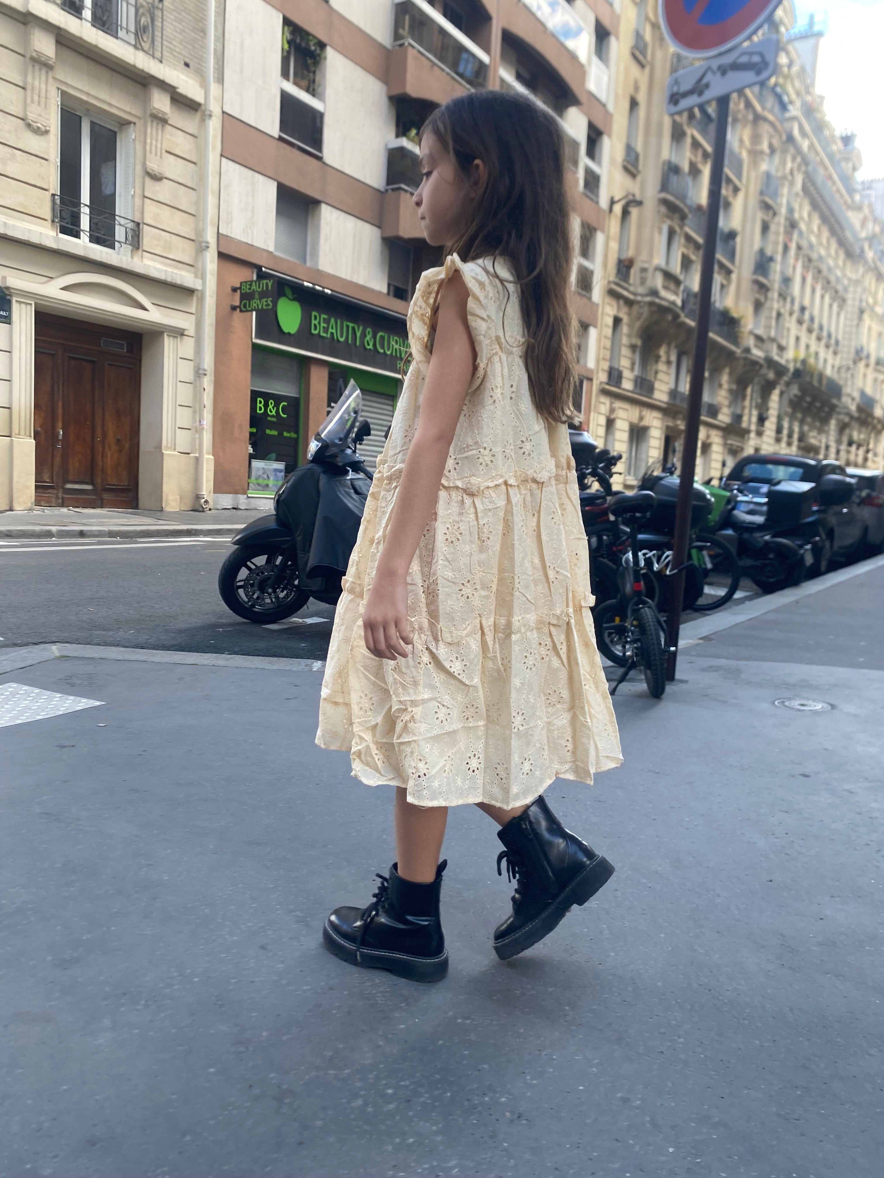 Robe « sarah » dentelle écru