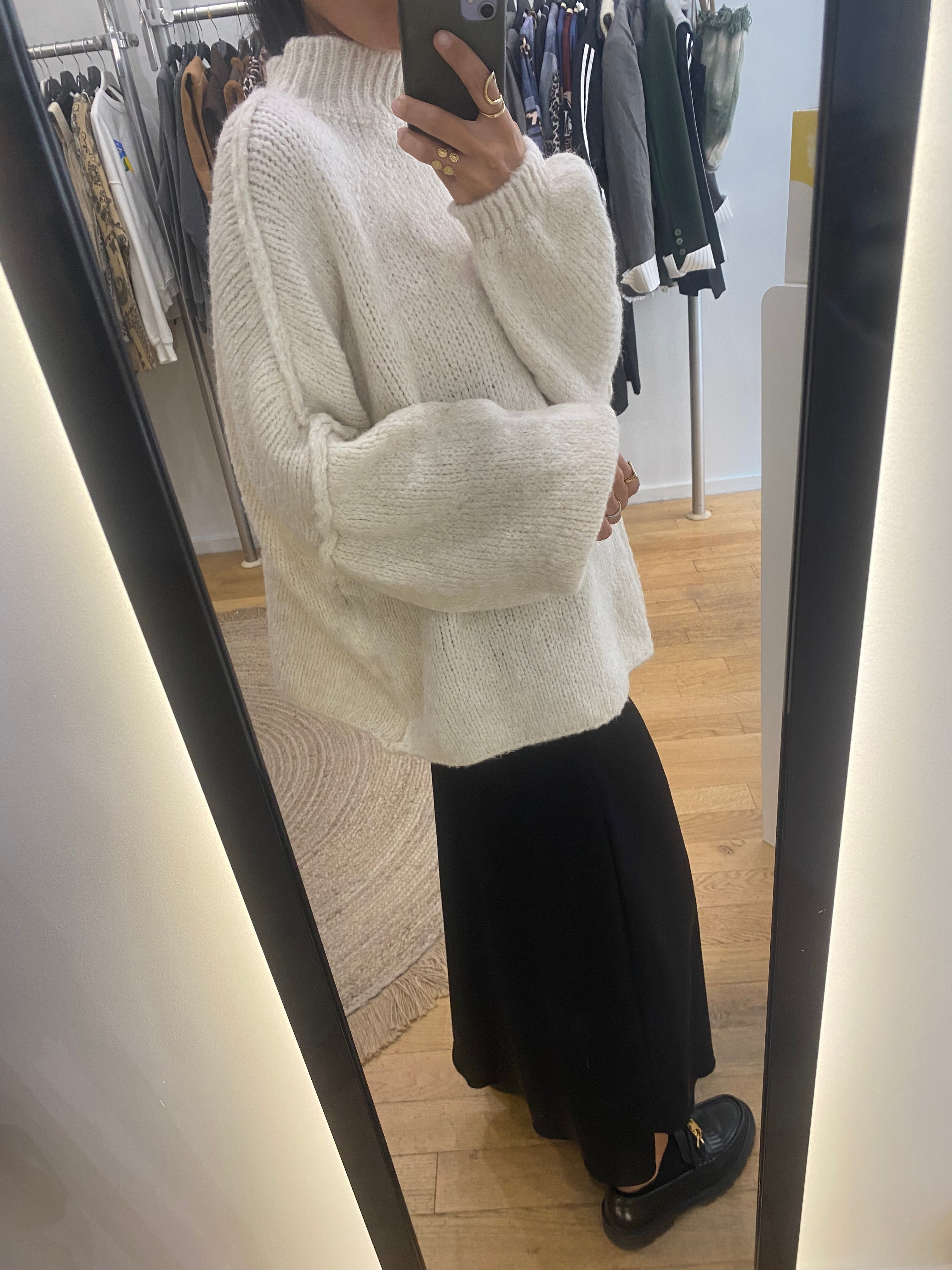 Pull couture « Chloé » écrue