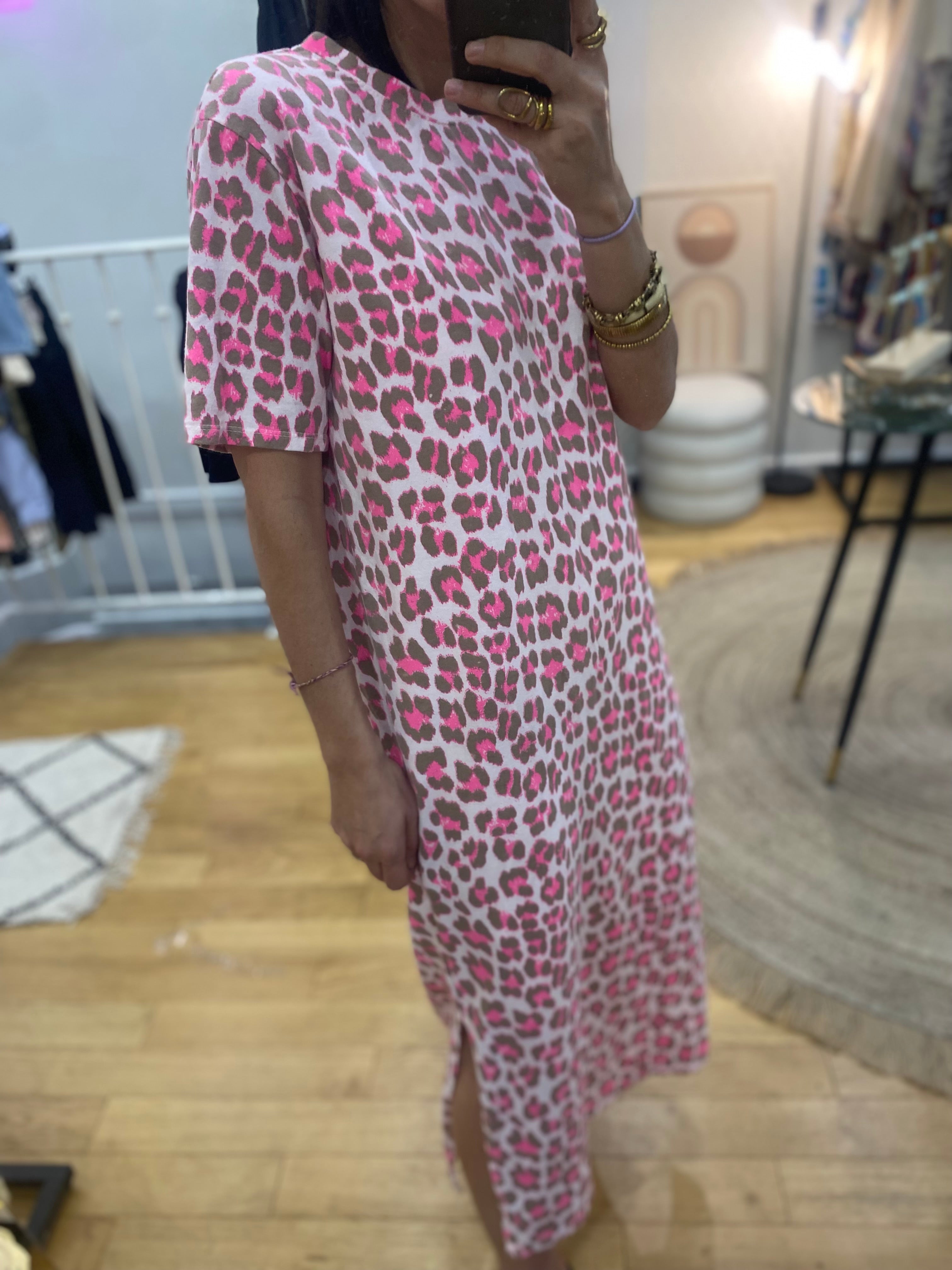 Robe « Margaux » rose