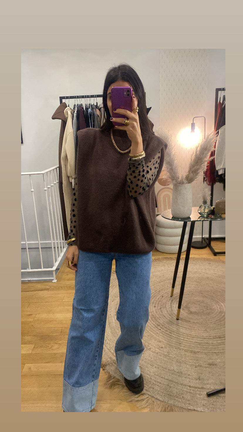 Pull « Kimy » taupe