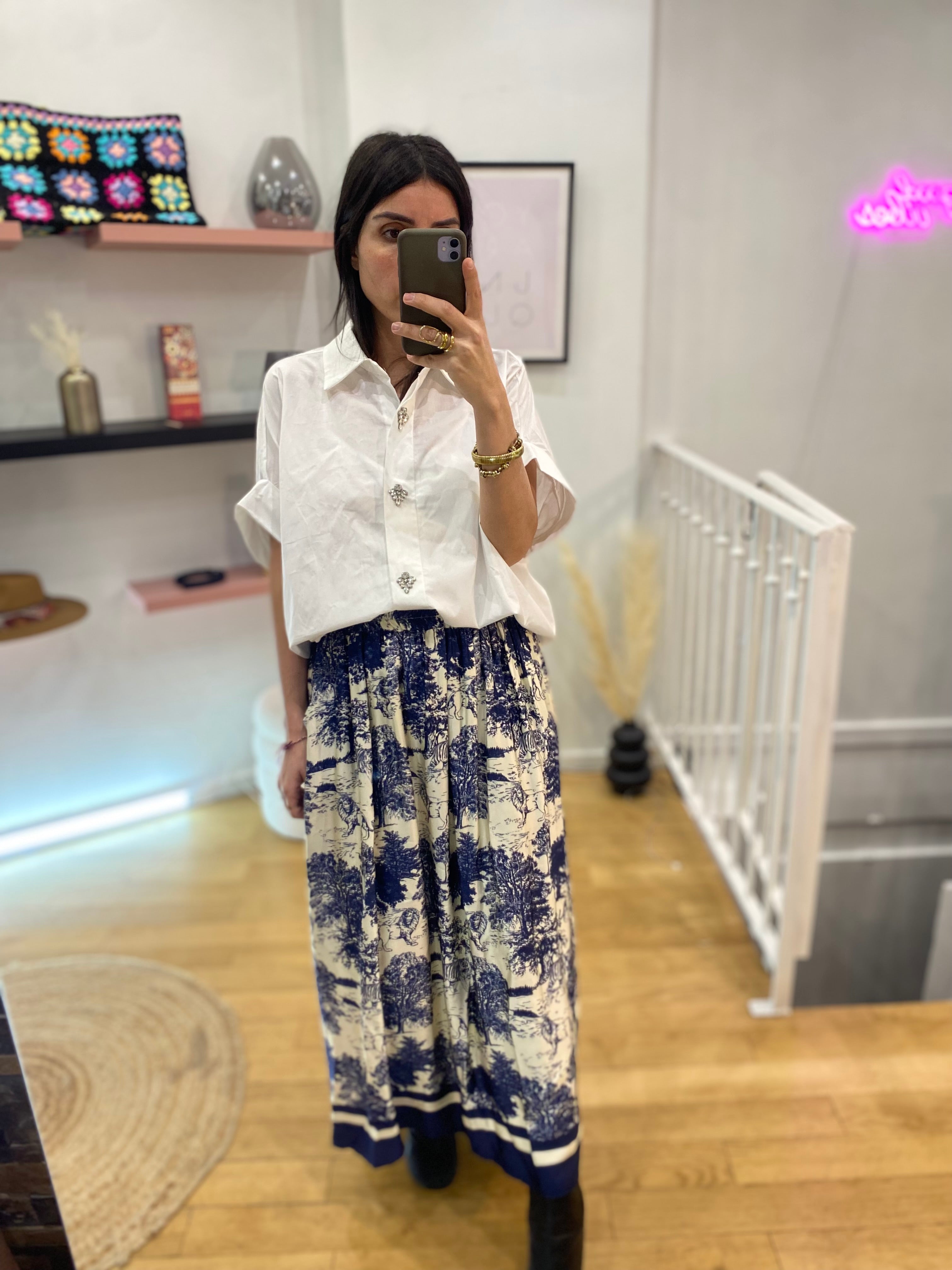 Jupe « Sasha » bleu marine