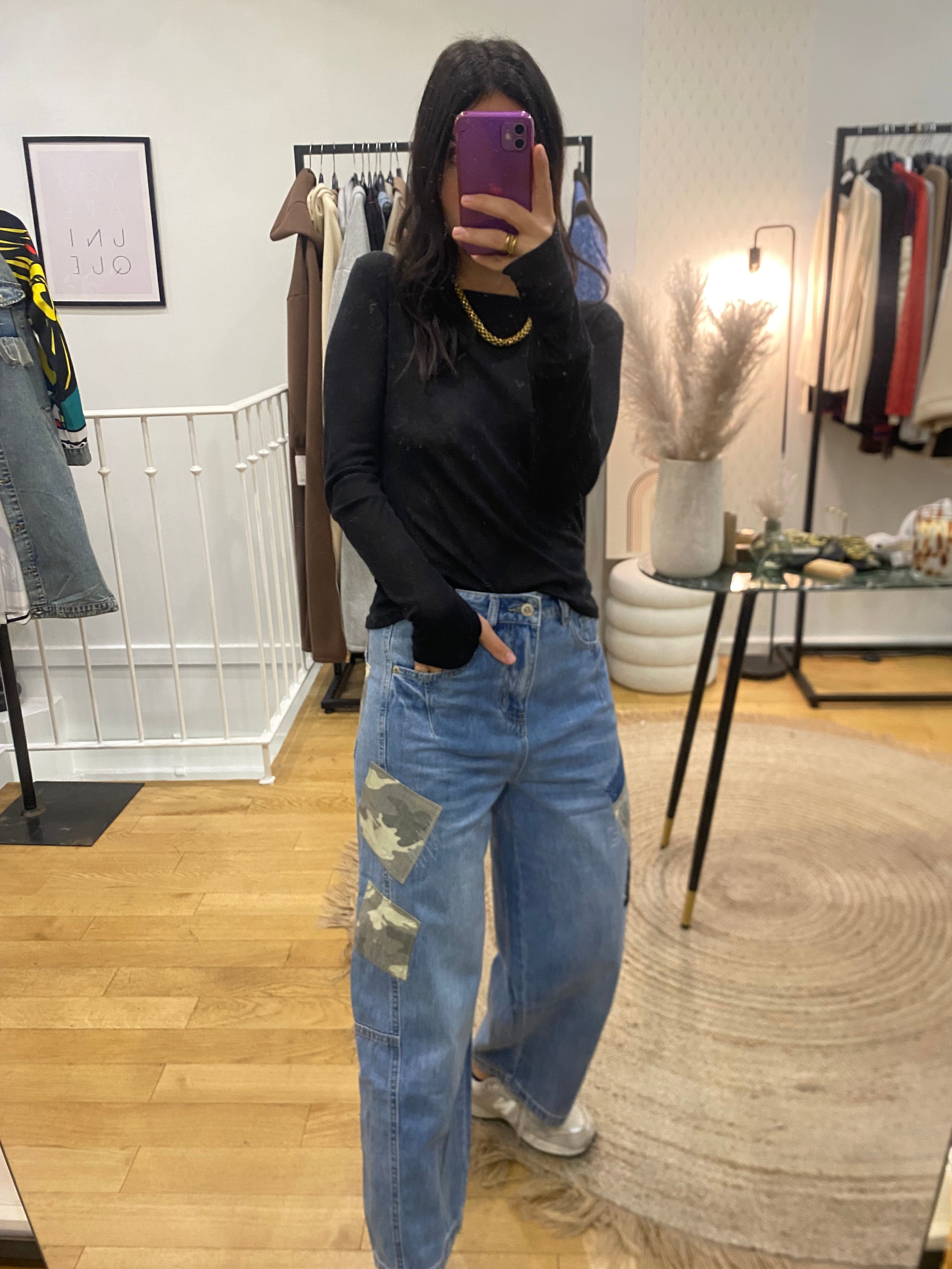 Jeans « Shauna » patchwork