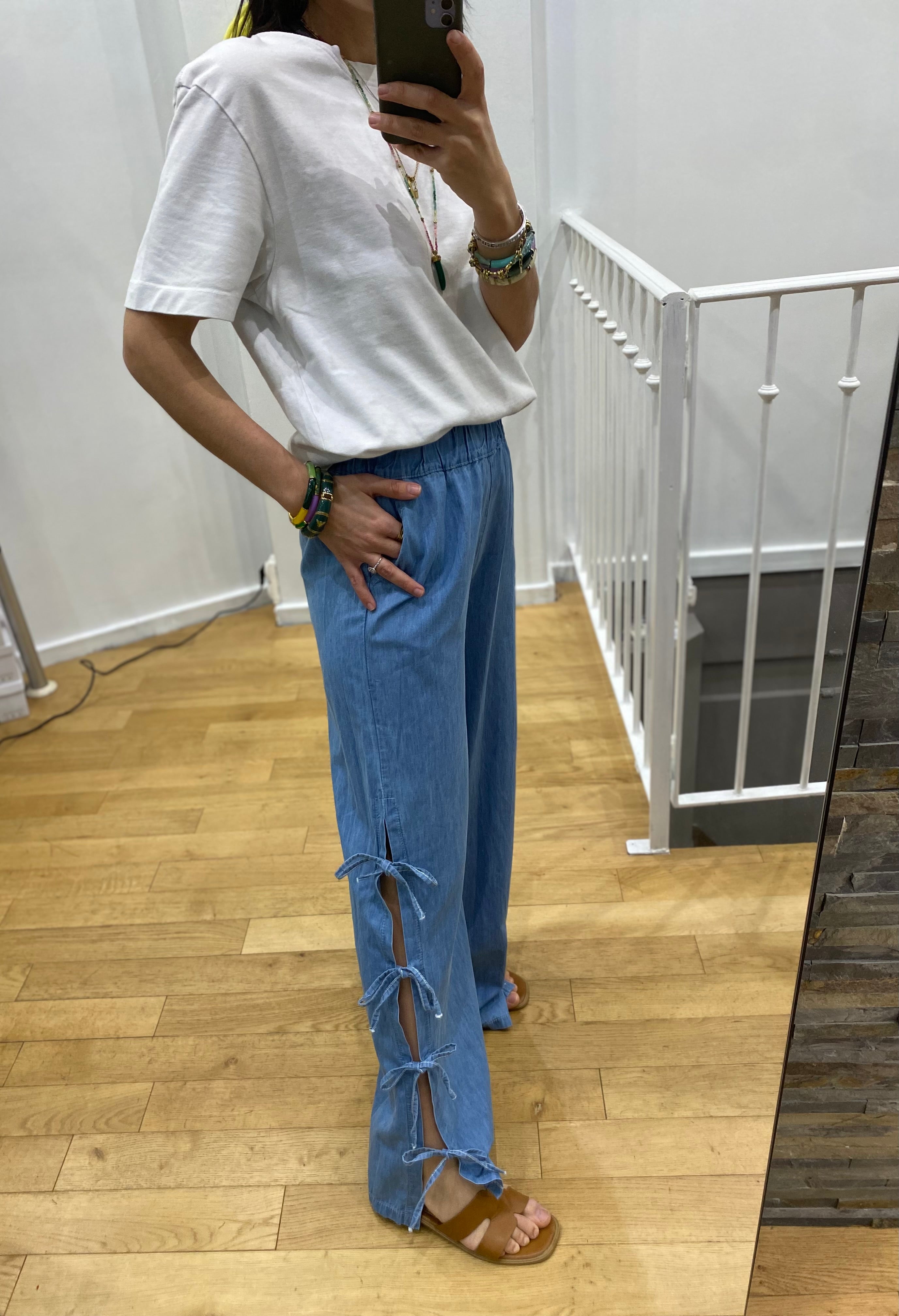 Pantalon « Leslie » bleu jeans