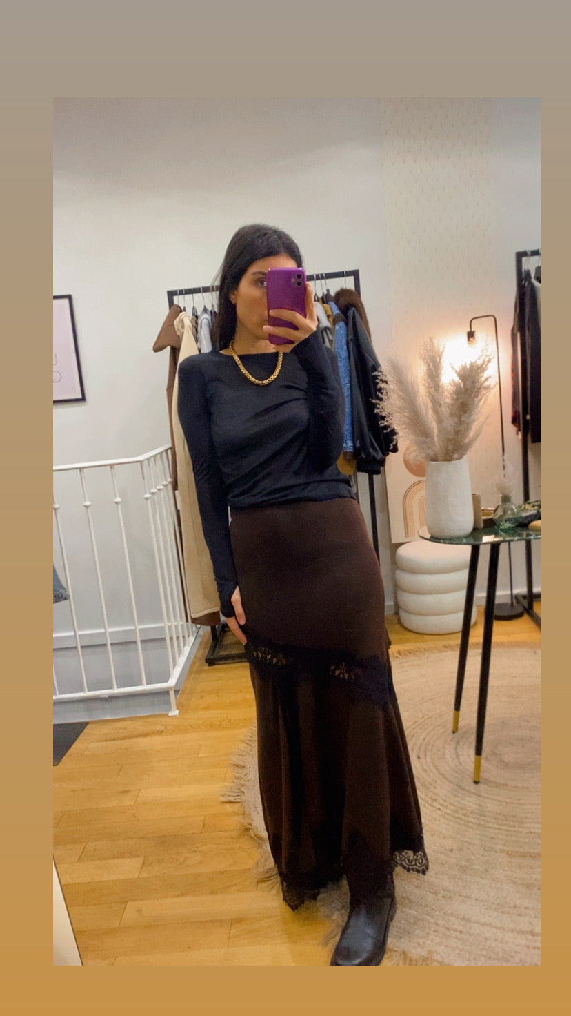 Jupe « Nina » marron