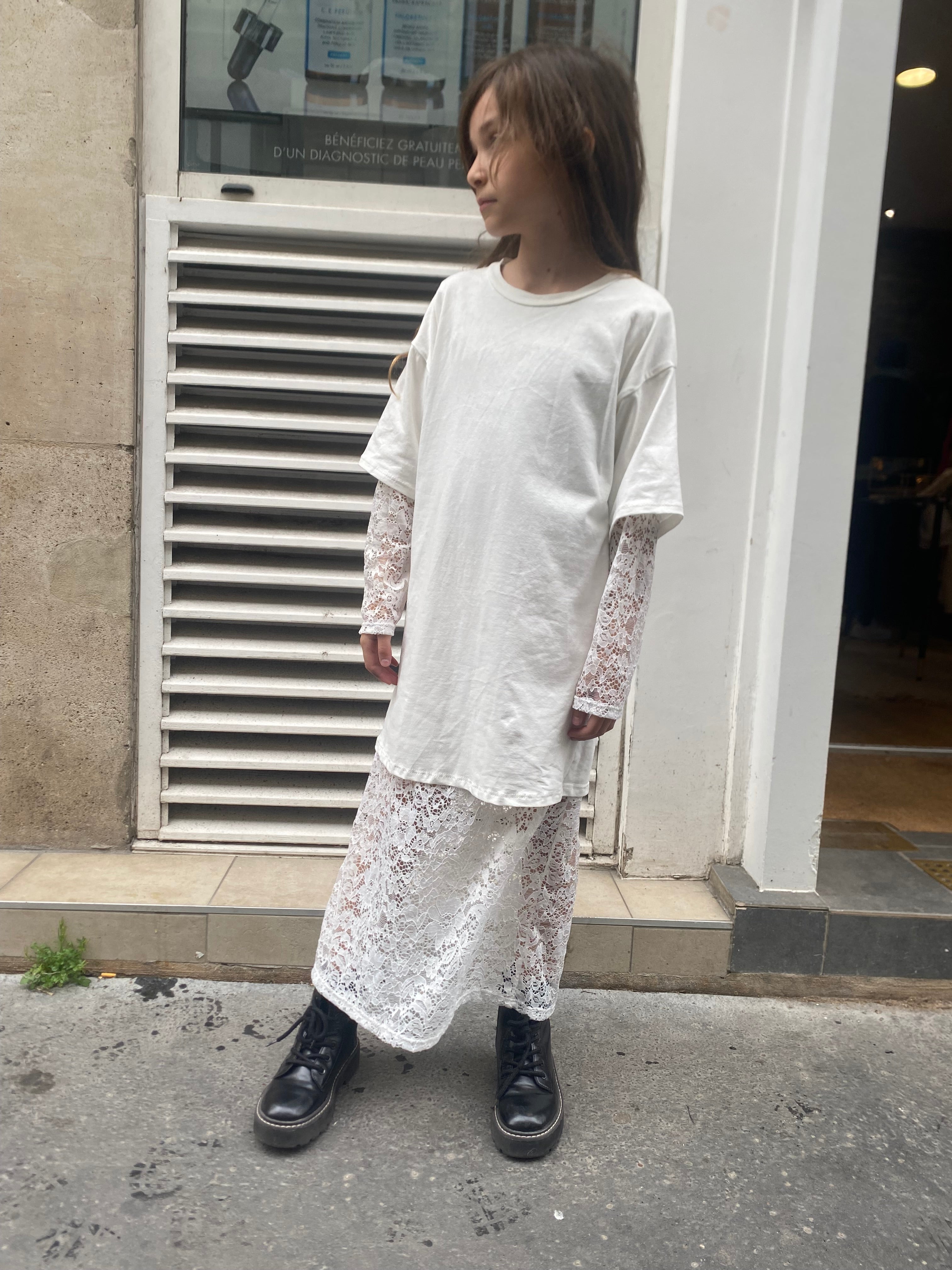 Robe « djulia » dentelle blanc