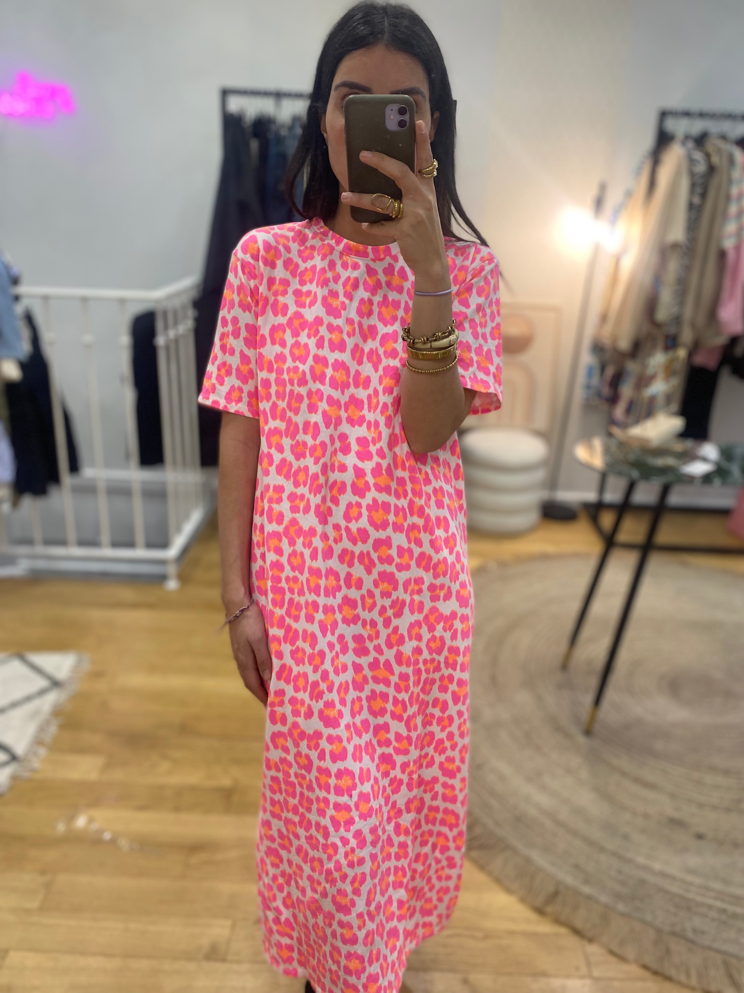 Robe « Margaux » fushia