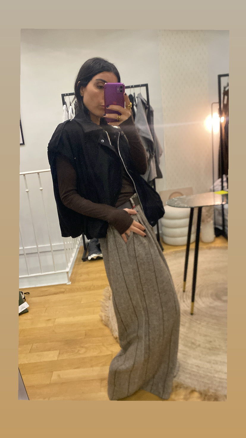 Pantalon « Line » marron