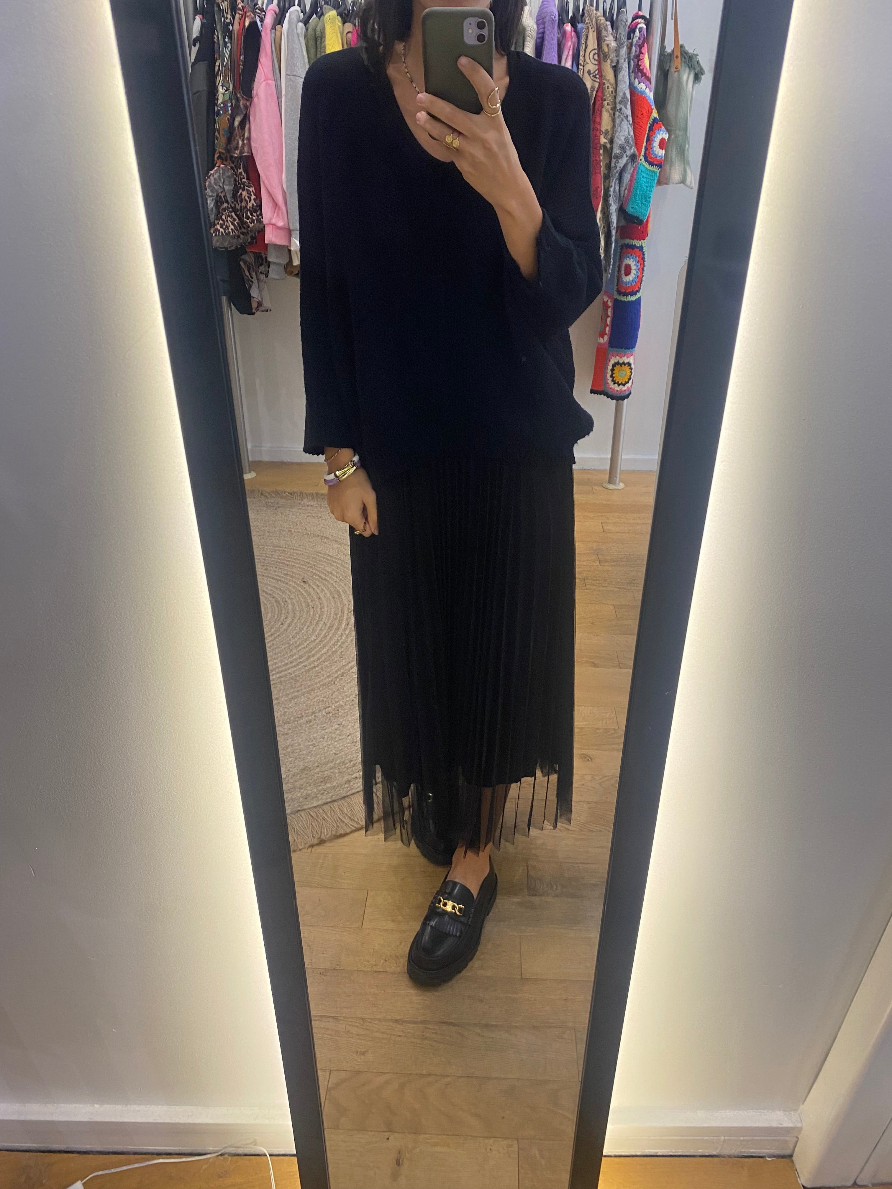 Robe 2 en 1 « Tali » noir