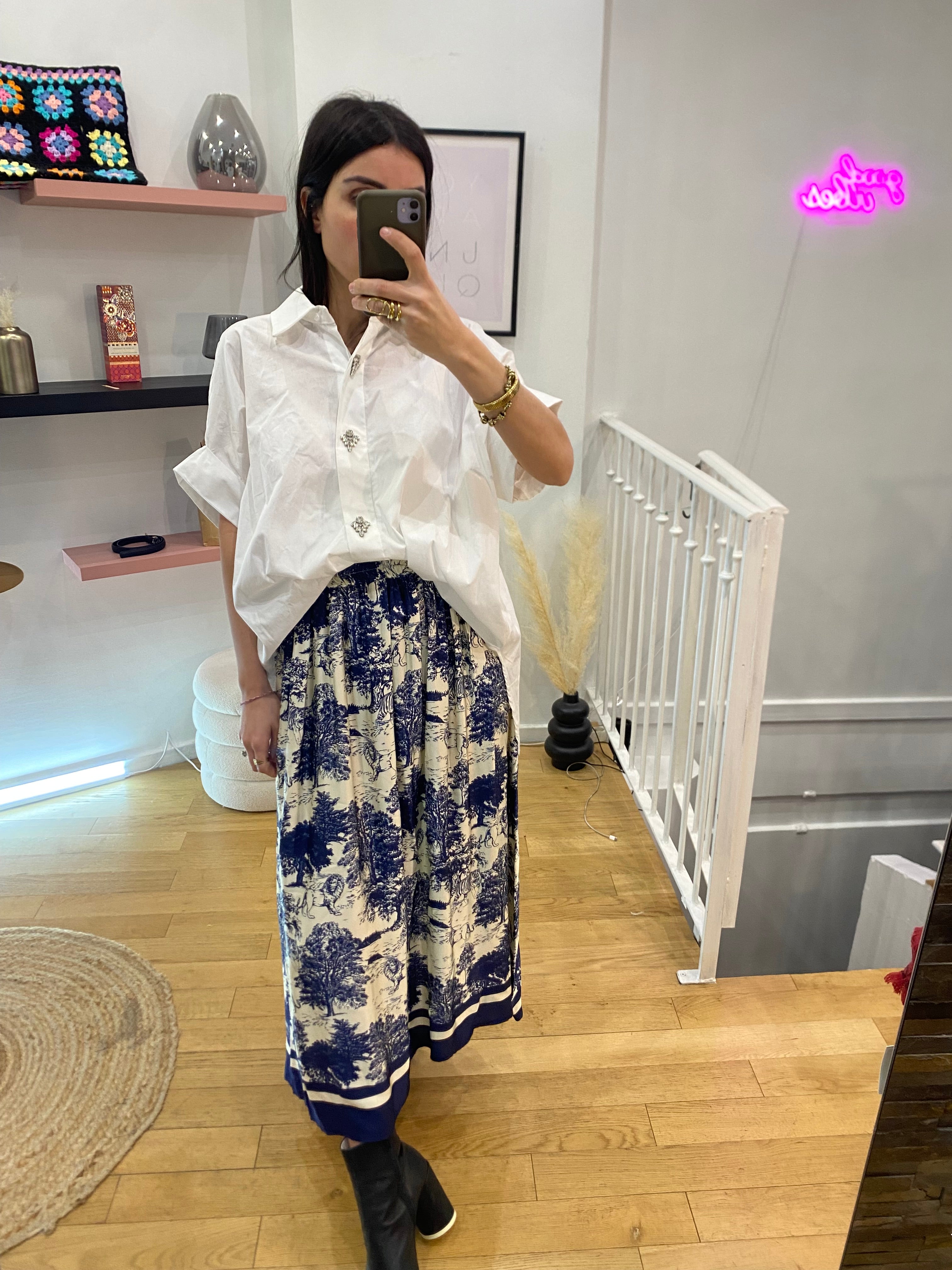 Jupe « Sasha » bleu marine