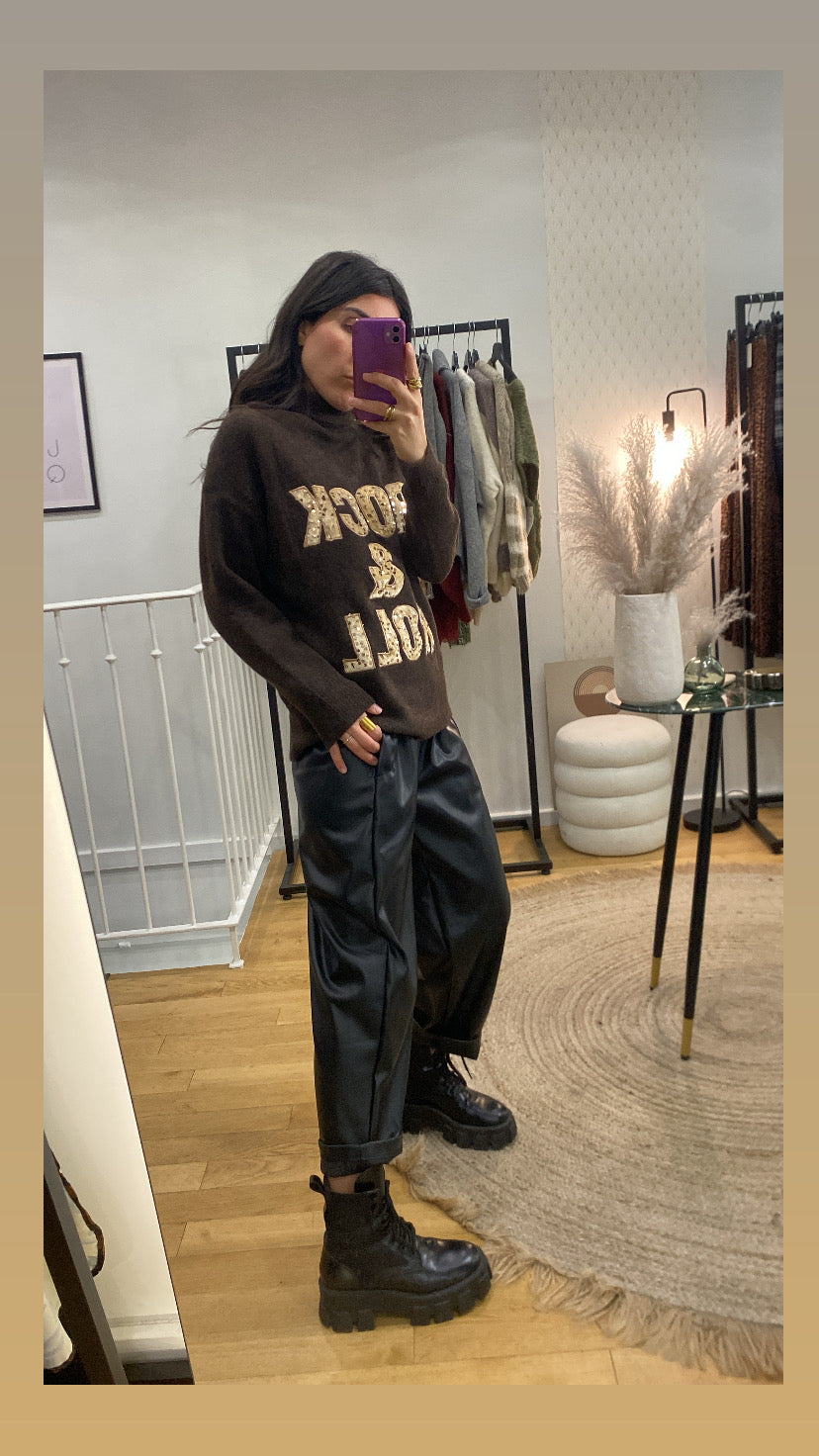 Pull rock and roll marron