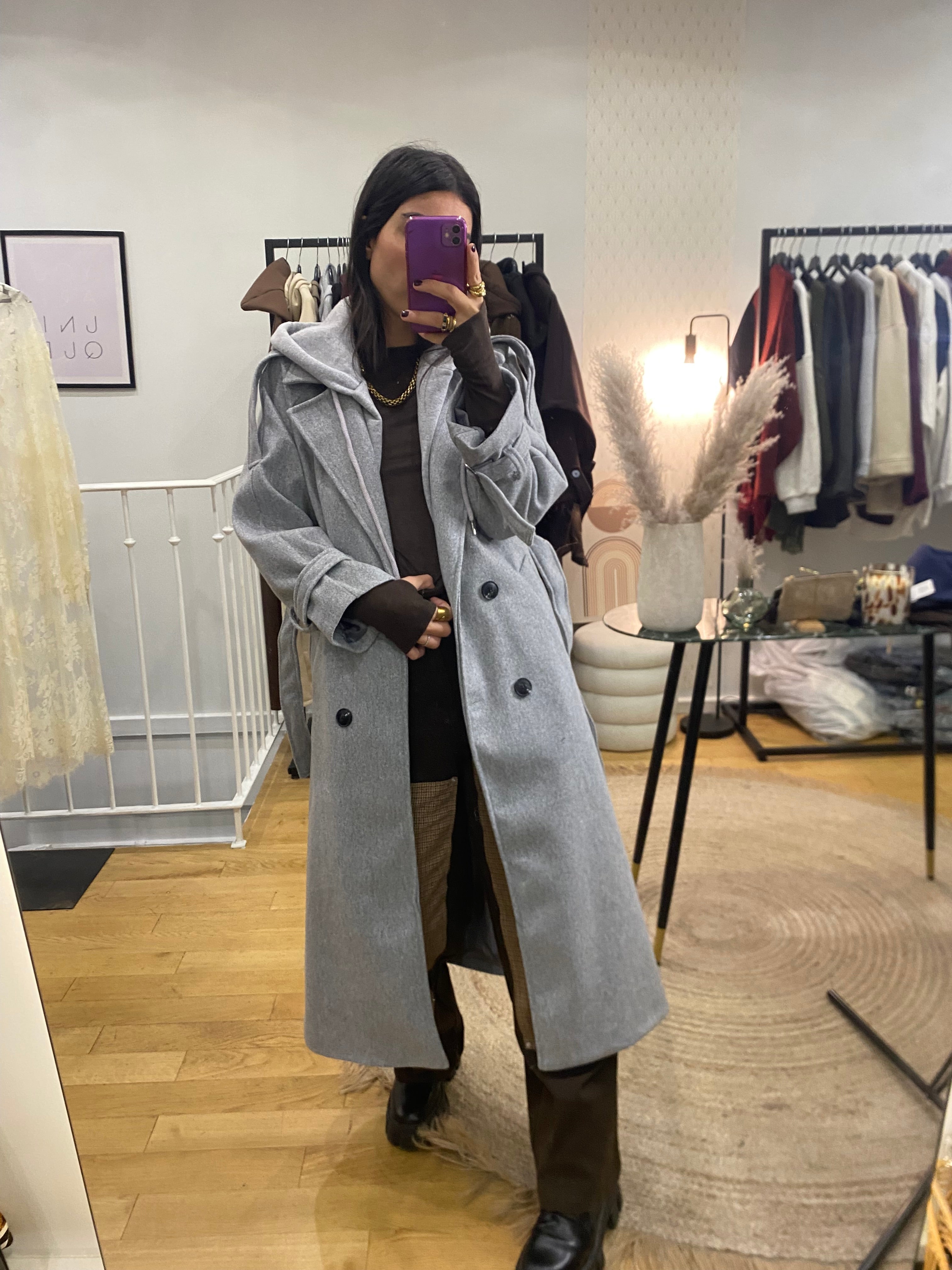 Manteau « Caro » gris