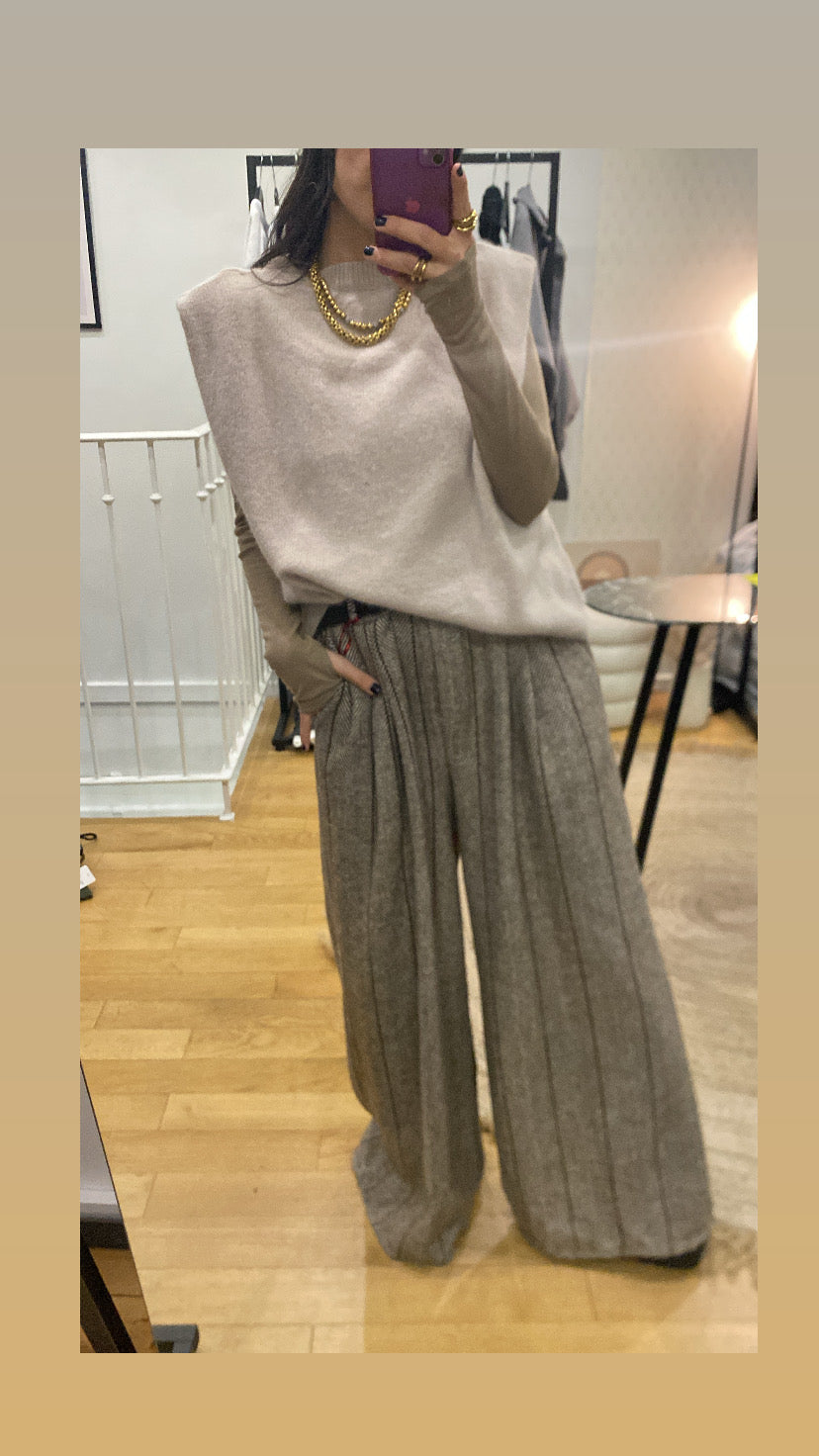 Pantalon « Line » marron