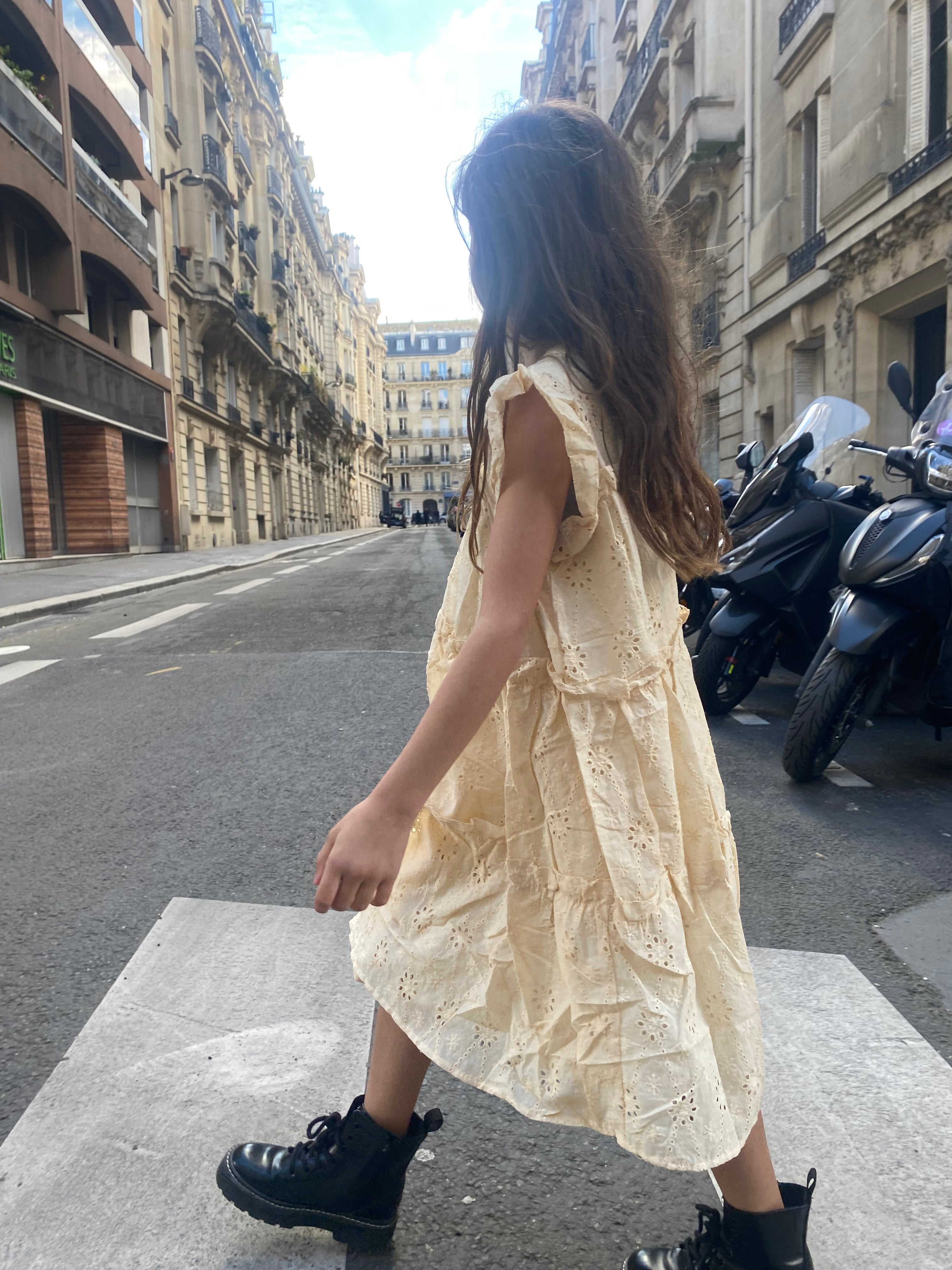 Robe « sarah » dentelle écru