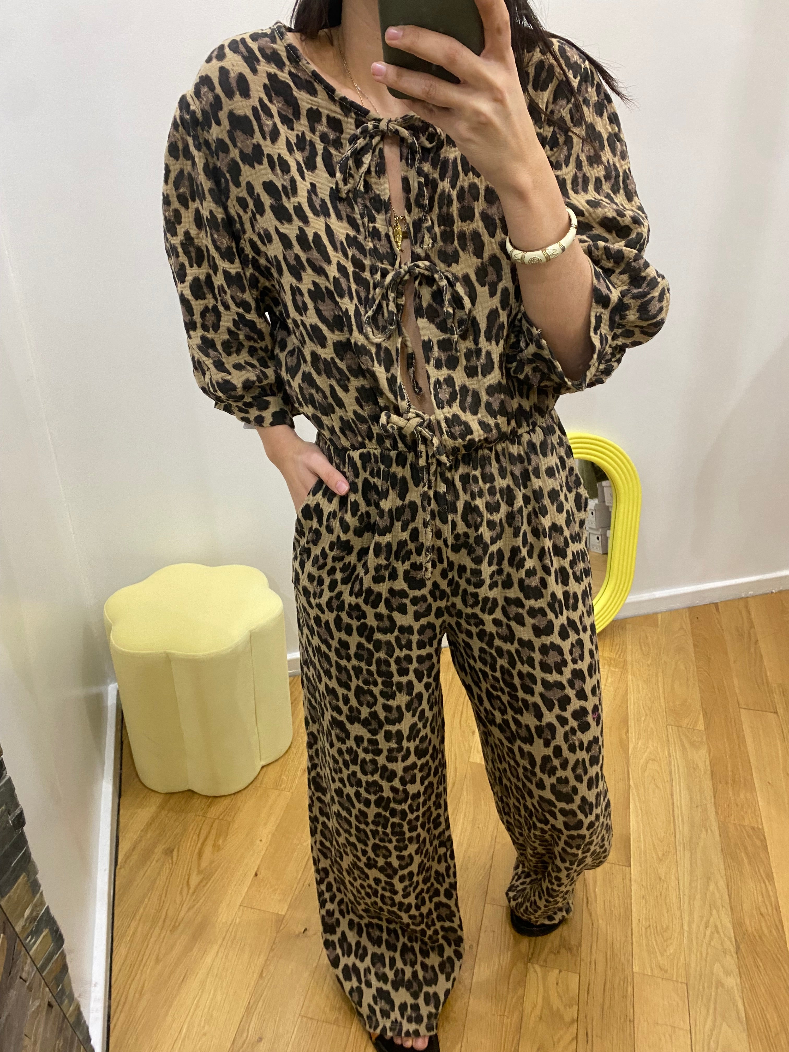 Combinaison pantalon « Leslie » léopard